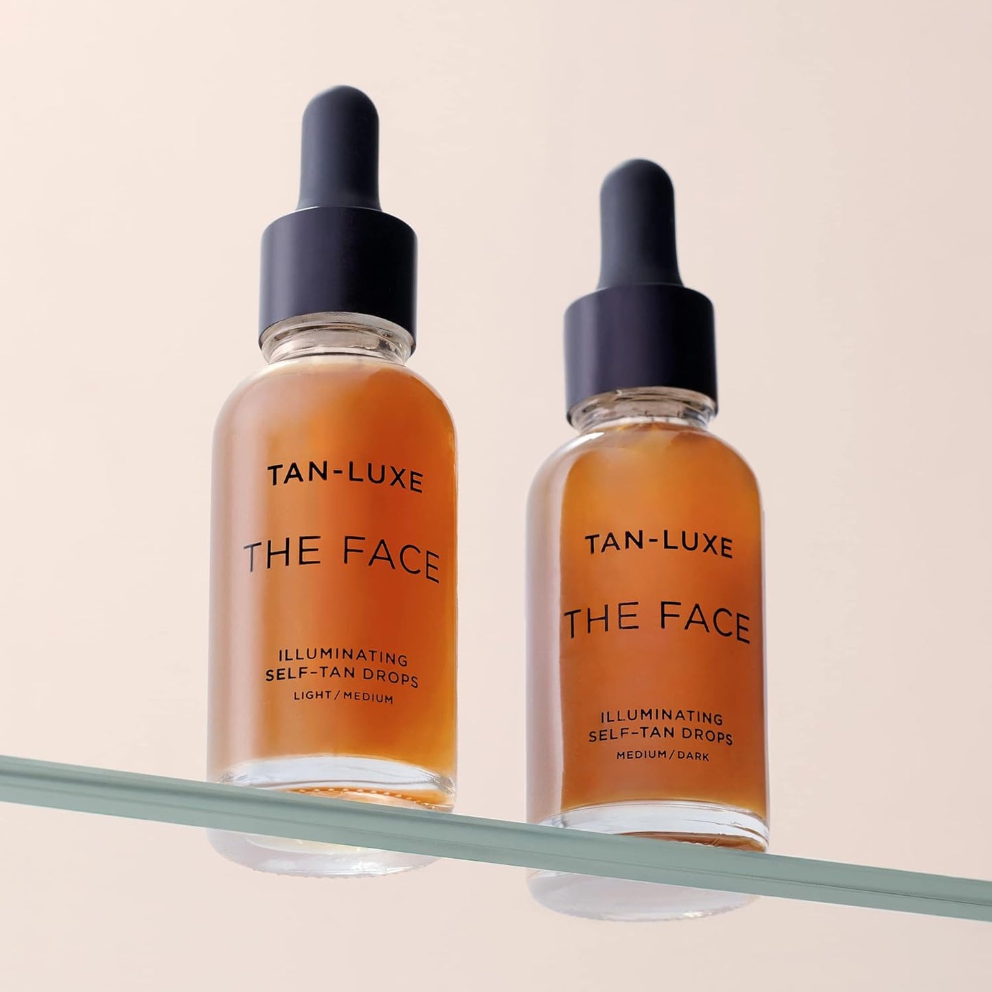 Gotas autobronzeadoras The Face de Tan Luxe, tom medio (30 ml)