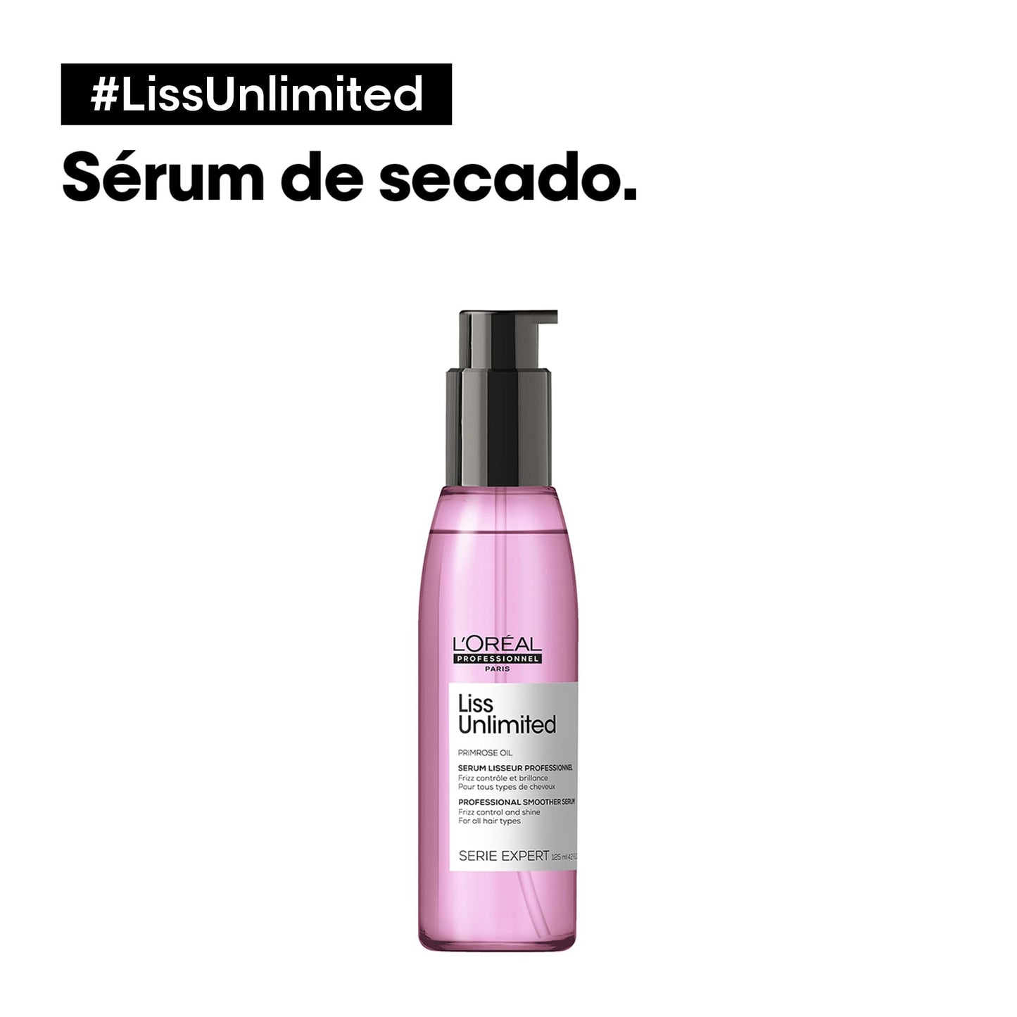 L'Oréal Professionnel, óleo de alisamento intenso para cabelo rebelde e crespado, Liss Unlimited, 125 ml