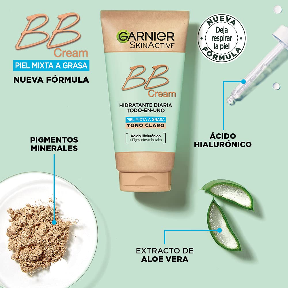 GARNIER Skin Active - BB Cream, Tom claro - 50 ml