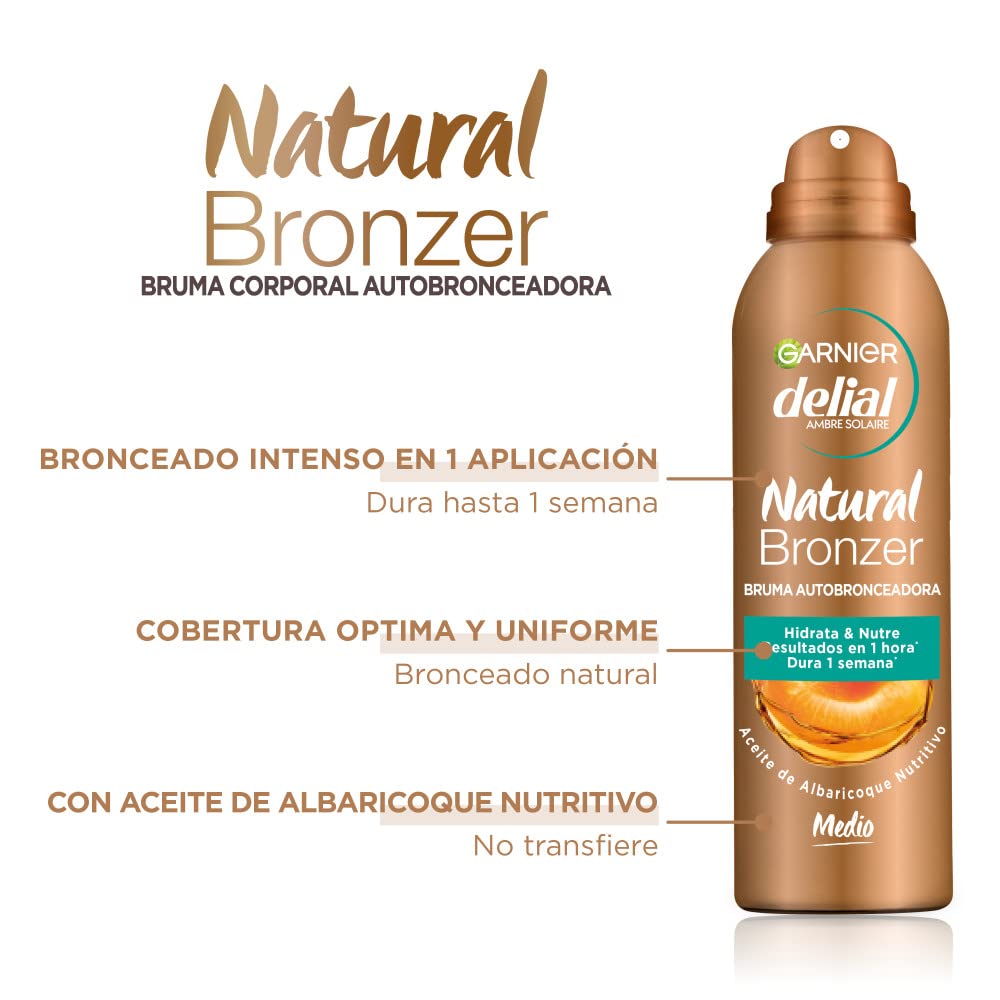 GARNIER DELIAL Mousse Autobronzeadora Natural Bronzer 200 ml