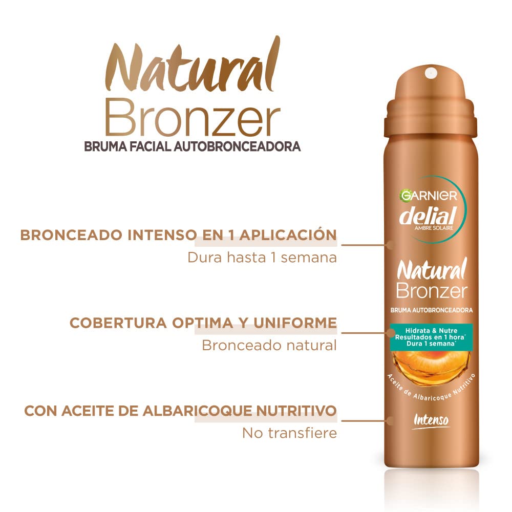 GARNIER DELIAL Mousse Autobronzeadora Natural Bronzer 200 ml