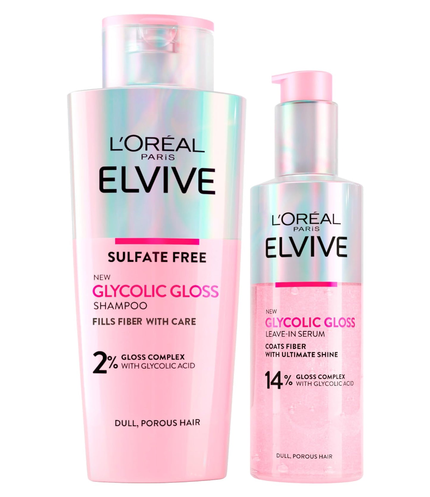 L'Oréal Paris Elvive Kit para Cabelos Opacos e Porosos Brilho Intenso e Duradouro - 3 produtos