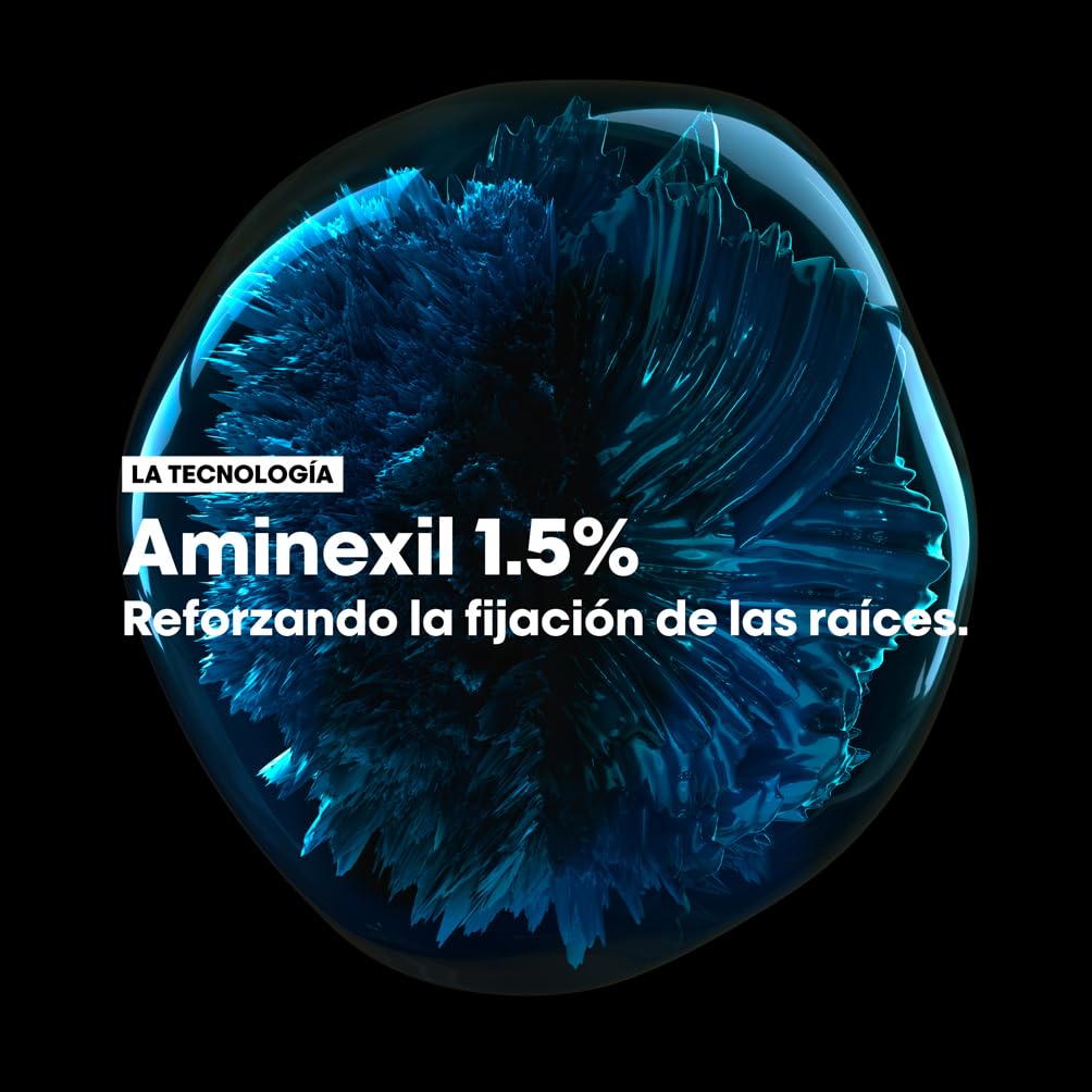 L'Oréal Professionnel Aminexil Advanced Sérum Fuller & Stronger, enriquecido com ativos dermatológicos para prevenir a queda de cabelo, Aminexil Advanced, 90 ml