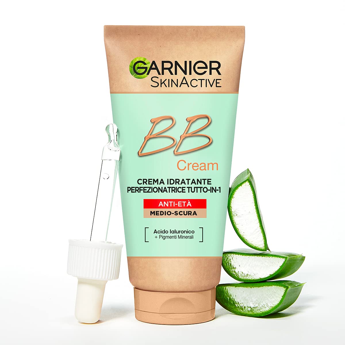 Garnier BB Cream anti idade SkinActive, SPF 25, tom medio escuro