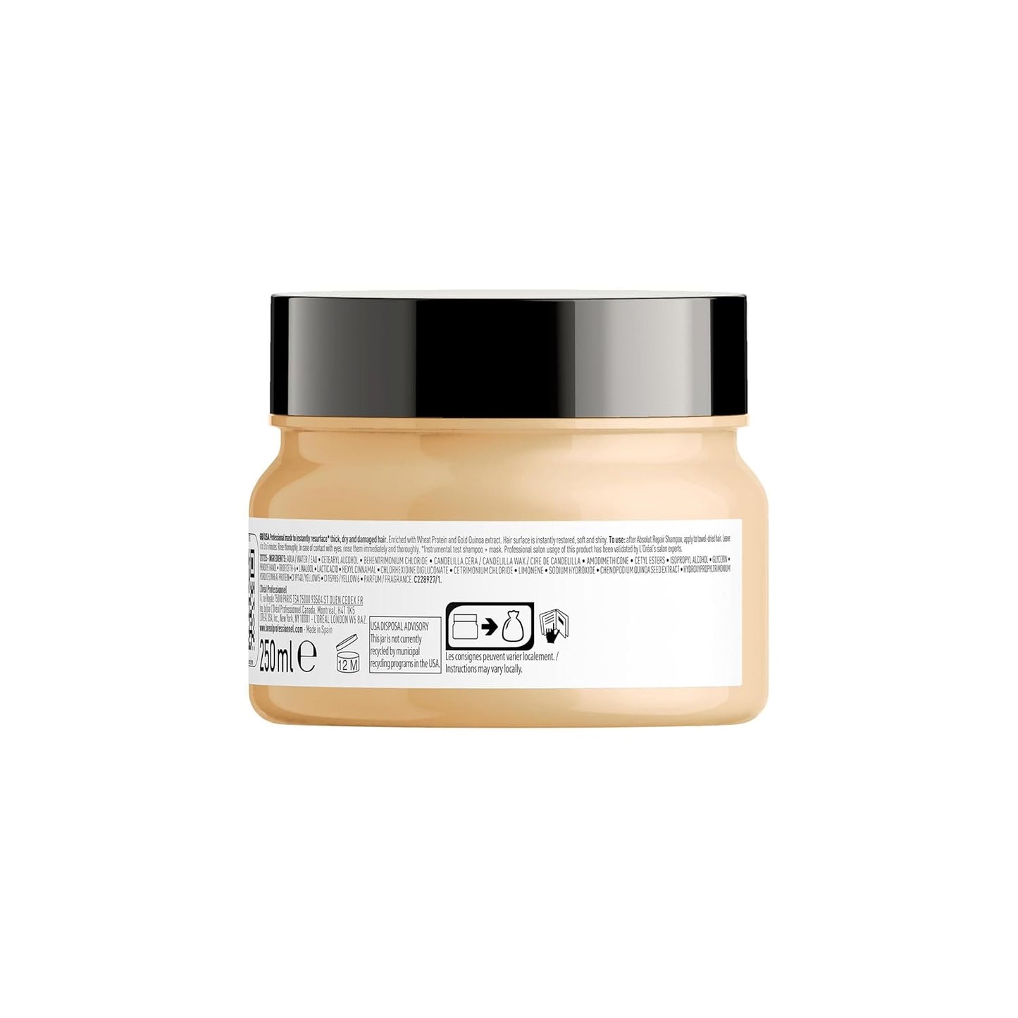 L’Oréal Professionnel, Máscara de Tratamento Reconstrutora para Cabelos Secos e Danificados, Absolut Repair, 250ml