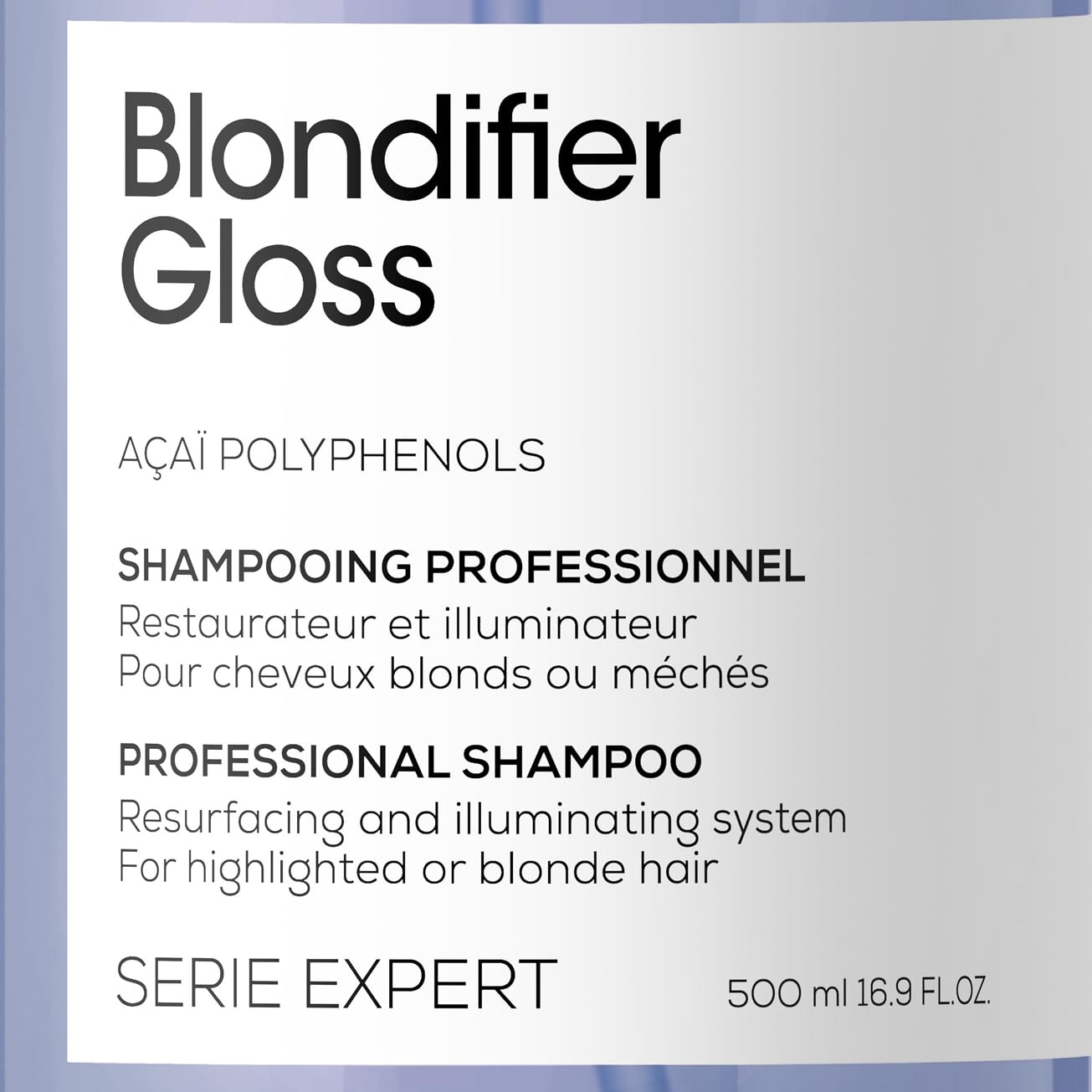 L'Oréal Professionnel, Shampoo Reparador e Iluminador para Cabelos com Mechas ou Loiros, Blondifier Gloss, 300ml