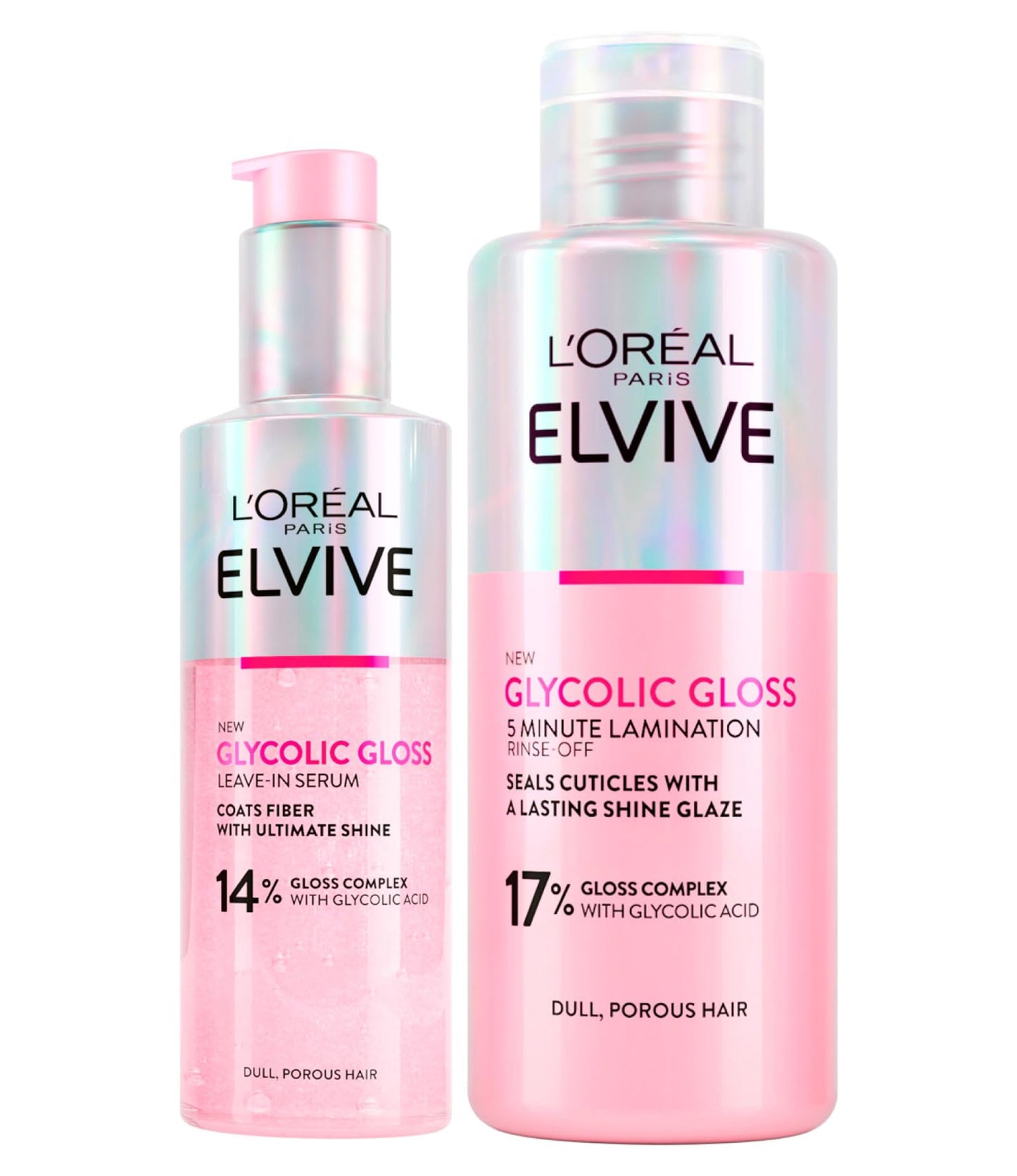 L'Oréal Paris Elvive Kit para Cabelos Opacos e Porosos Brilho Intenso e Duradouro - 3 produtos