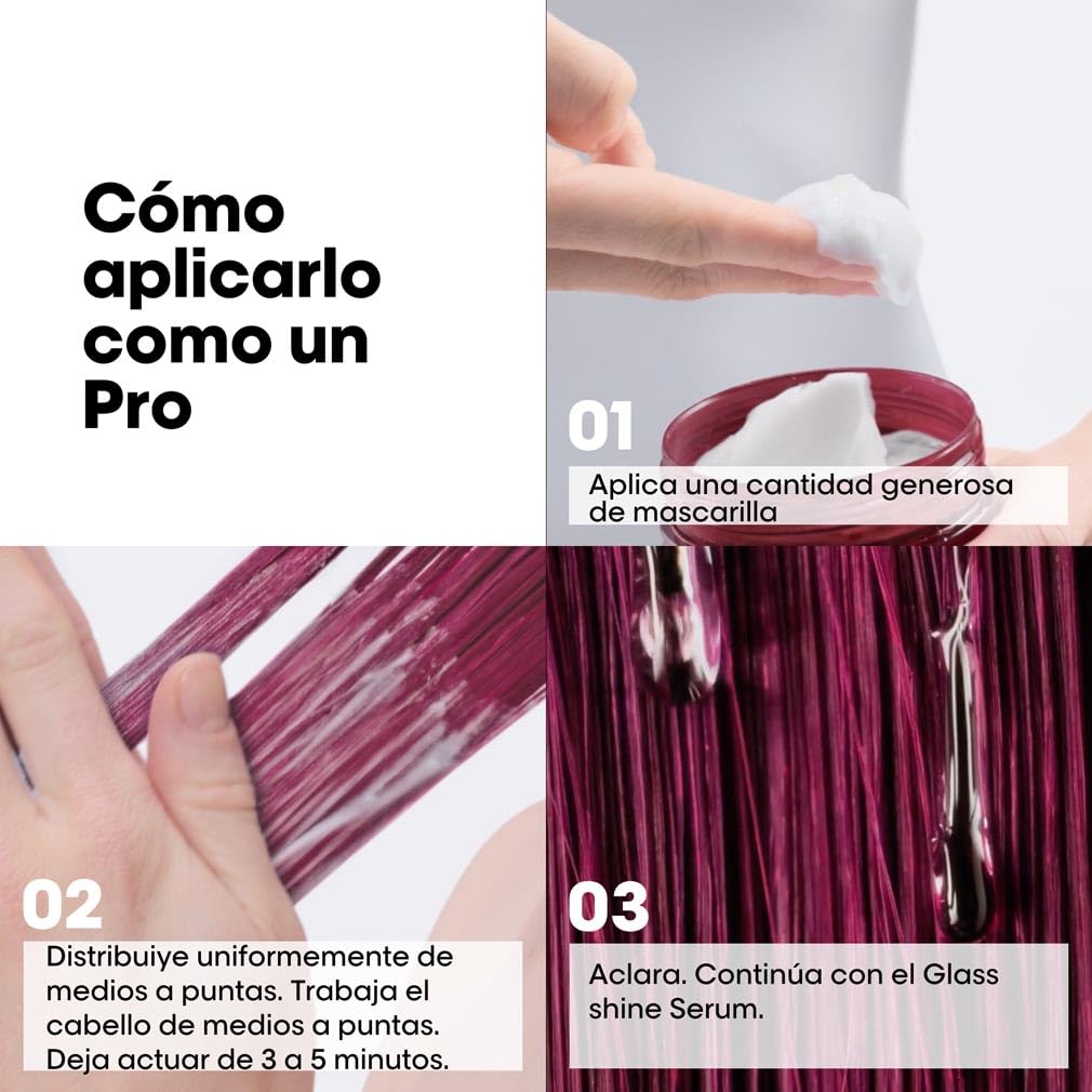 L'Oréal Professionnel, Máscara Hidratante Profissional, Para Cabelos Coloridos, Fixa a Cor por Até 100 Dias, Ideal para Cabelos Médios ou Grossos, Vitamin Color Spectrum, Série Expert, 250ml