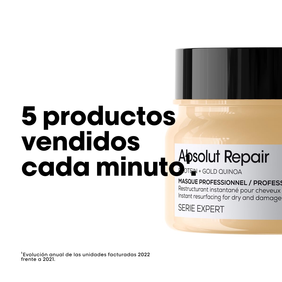 L’Oréal Professionnel, Máscara de Tratamento Reconstrutora para Cabelos Secos e Danificados, Absolut Repair, 250ml