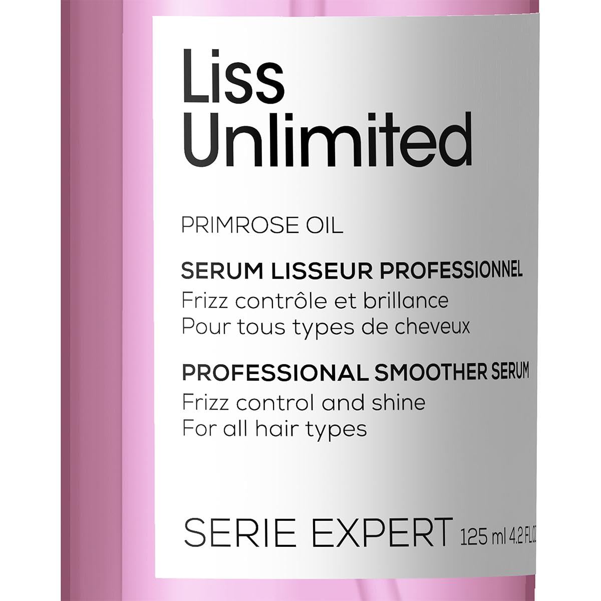 L'Oréal Professionnel, óleo de alisamento intenso para cabelo rebelde e crespado, Liss Unlimited, 125 ml