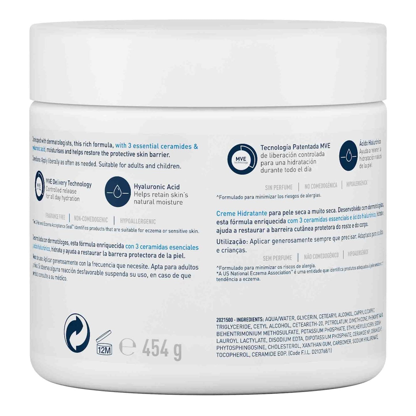 Creme Hidratante CeraVe para Pele Seca