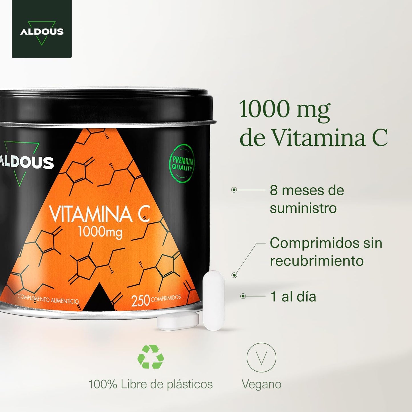 Vitamina C 1000 mg Comprimidos - 250 Unidades