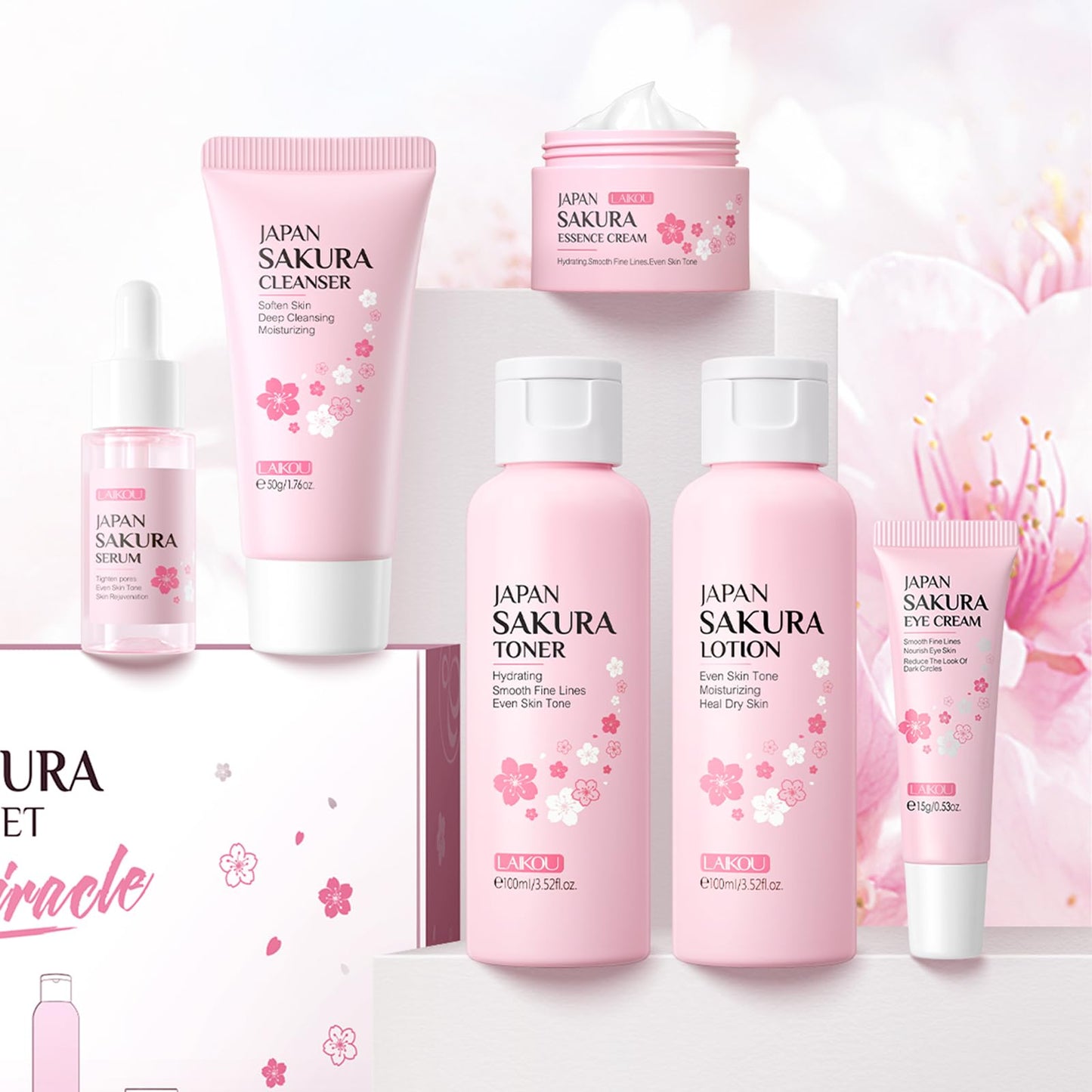 Conjunto de Cuidados com a Pele Sakura