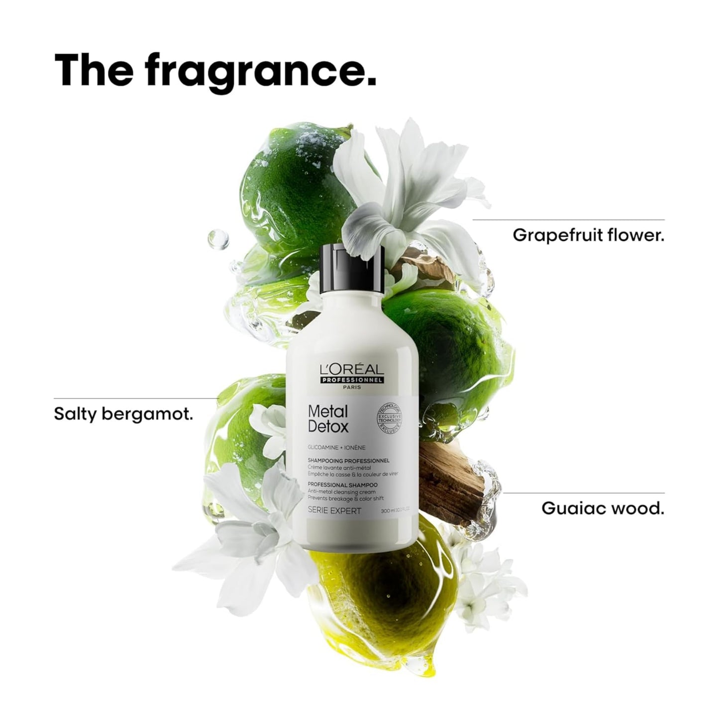 Rotina de Desintoxicação de Metais da L'Oréal Professionnel, Para cabelos danificados ou tingidos, Cor mais duradoura e brilhante, Previne quebras, Série Expert