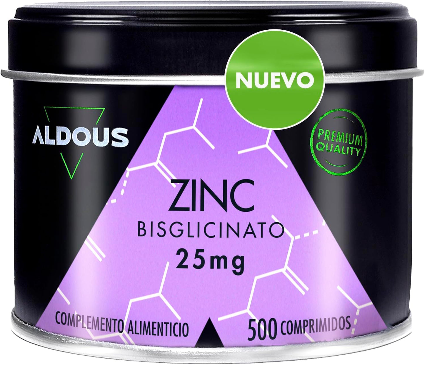 Comprimidos de Zinco Bisglicinato 25mg Aldous Bio
