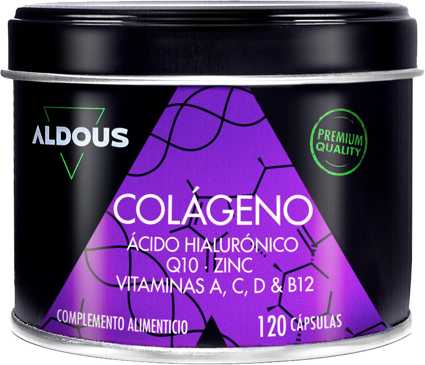 Colágeno + Ácido Hialurónico + Coenzima Q10 + Vitaminas y B12 + Zinc - 120 días