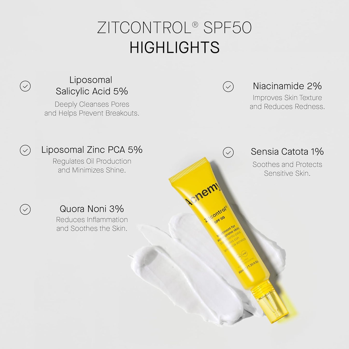 ACNEMY ZITCONTROL SPF50® - Tratamento para peles acneicas com SPF