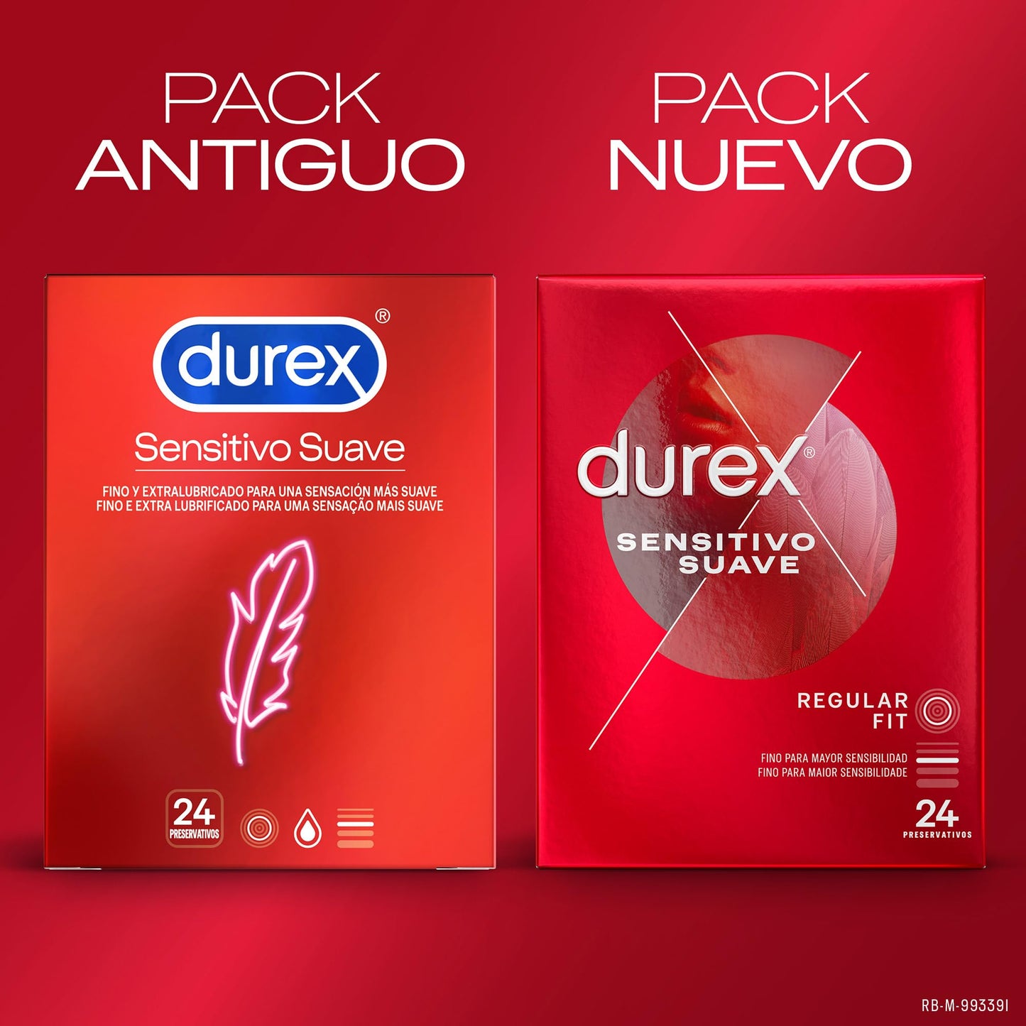 Pacote de preservativos Durex Soft Sensitive + Sensitive Total Contact + Real Feel Sem Látex, Pacote Econômico de 39 preservativos