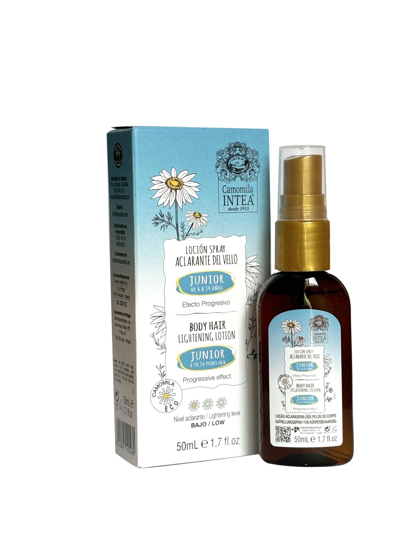 Camomila Intea - Loção descoloradora/aclaradora para crianças - Spray 50 ML