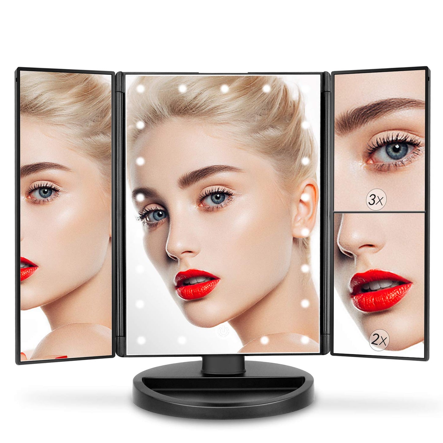 Espelho Iluminado Ampliação 1X 2X 3X – SPOT78 Elegância