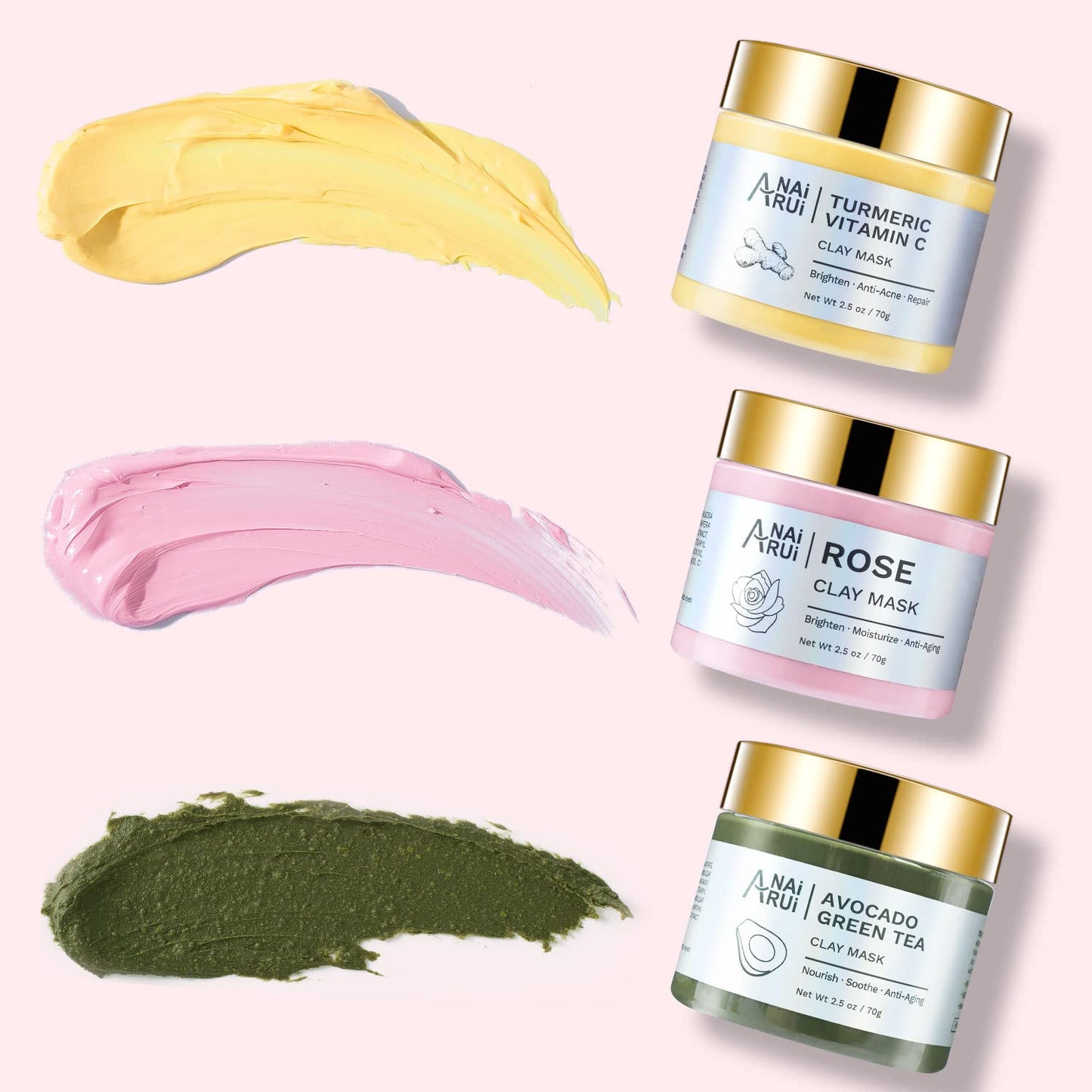 ANAiRUi Máscaras faciais purificantes para remover cravos e manchas