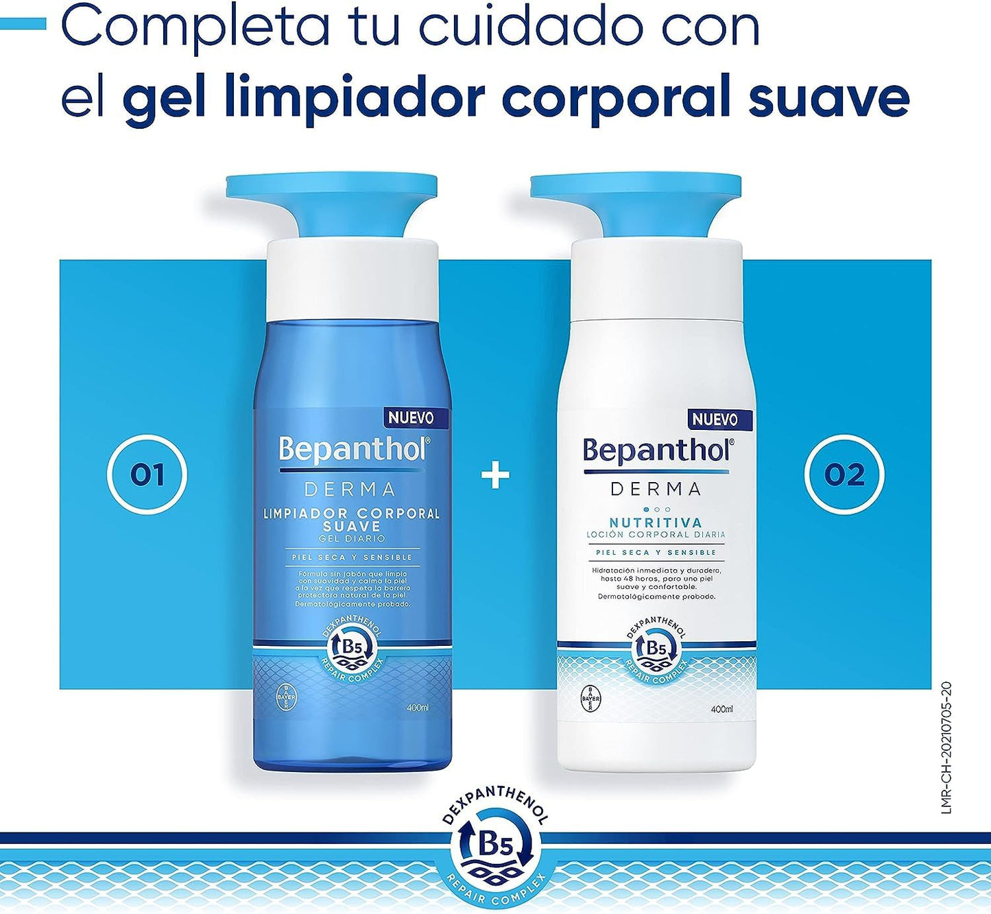 Bepanthol Derma Loção Corporal Nutritiva, Hidratação Imediata e Duradoura para Pele Seca e Sensível, Uso Diário, 400 ml