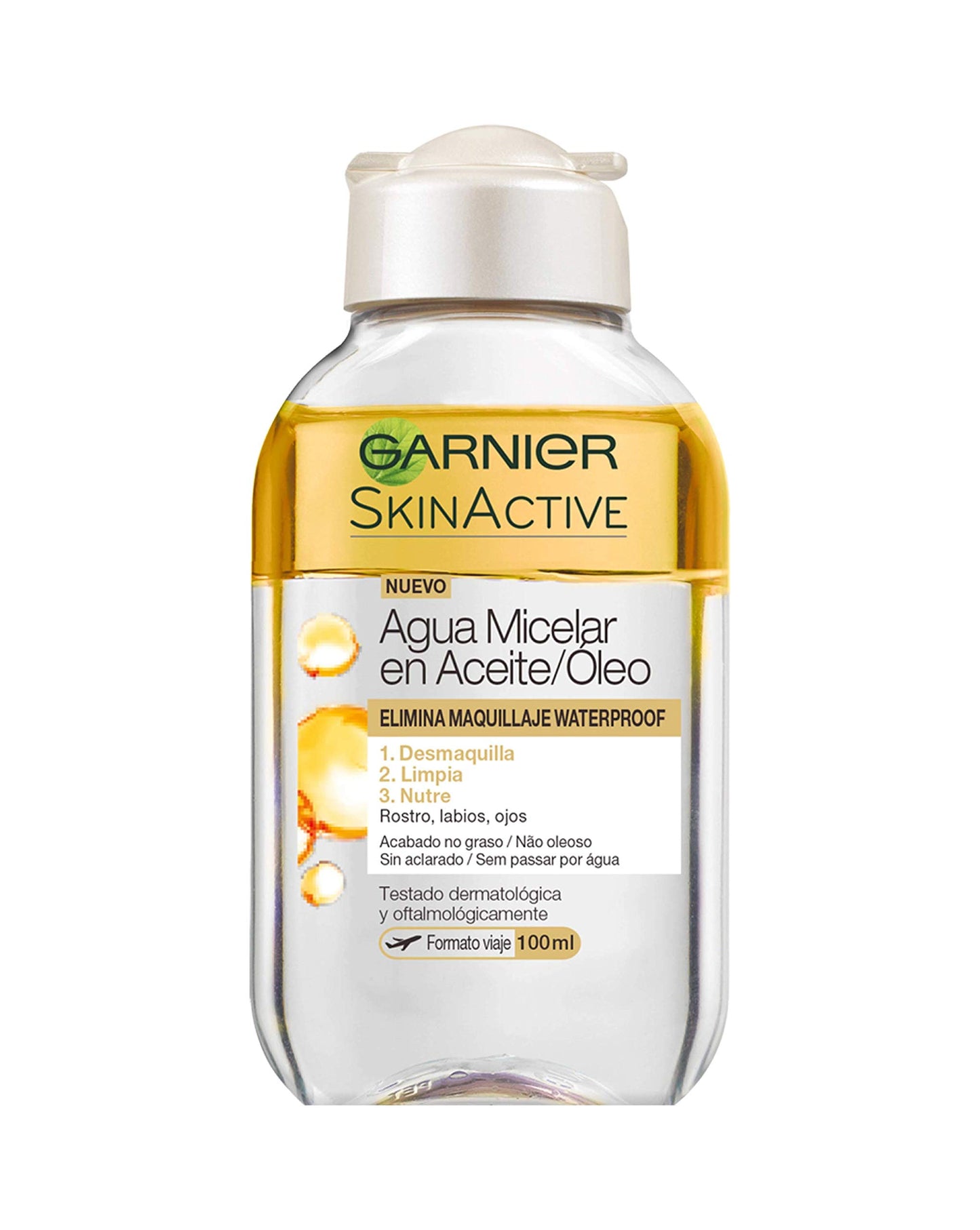 Garnier Skin Active Agua Micelar em Óleo, Pack 2x400ml +1 x100ml