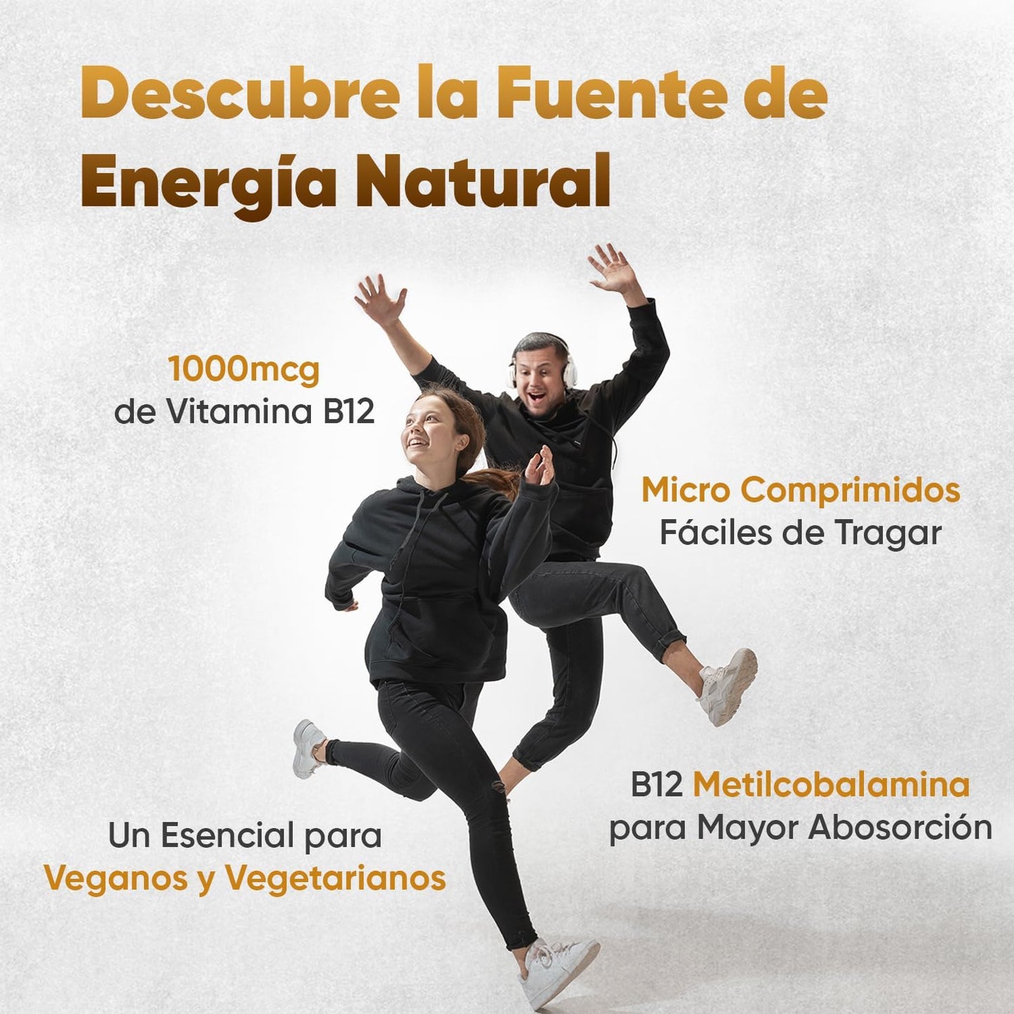 Vitamina B12 Vegan 1000mcg - 450 Comprimidos