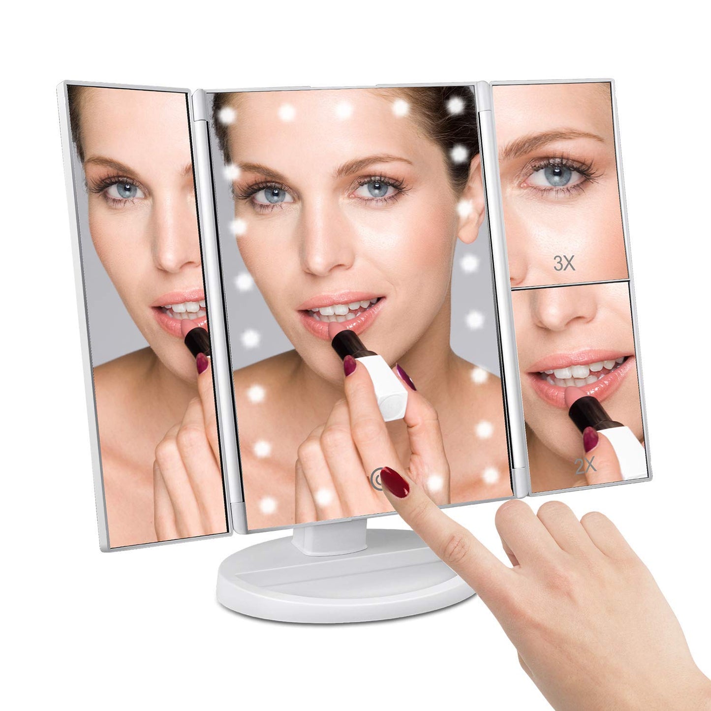 Espelho Iluminado Ampliação 1X 2X 3X – SPOT78 Elegância