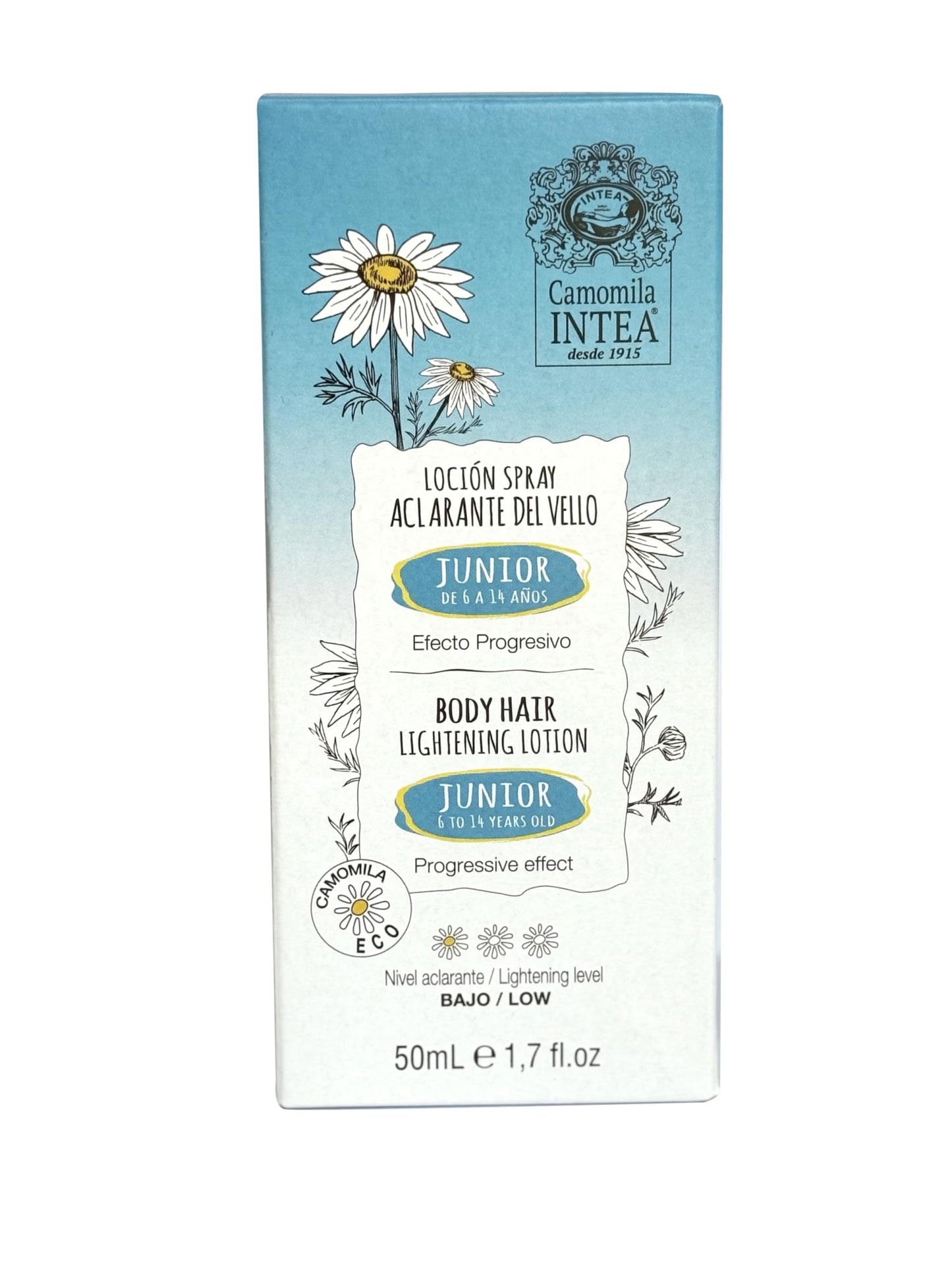 Camomila Intea - Loção descoloradora/aclaradora para crianças - Spray 50 ML