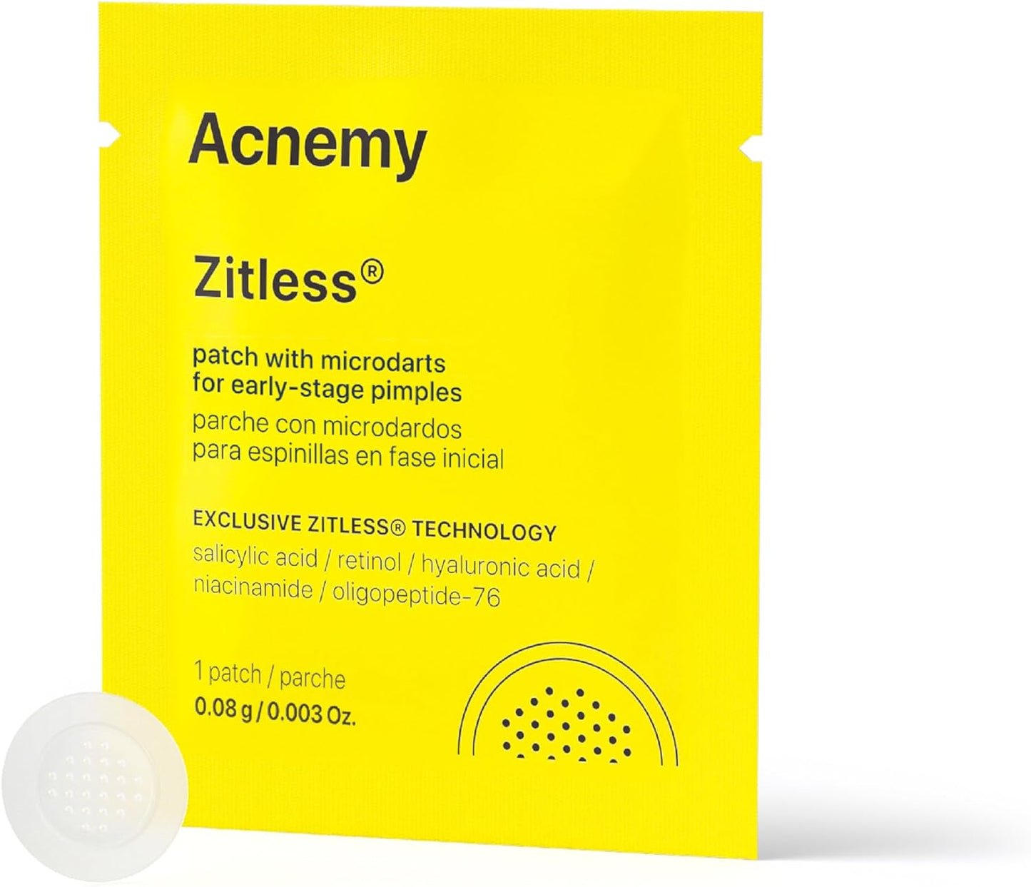 ACNEMY ZITLESS® - Adesivos para espinhas em estágio inicial