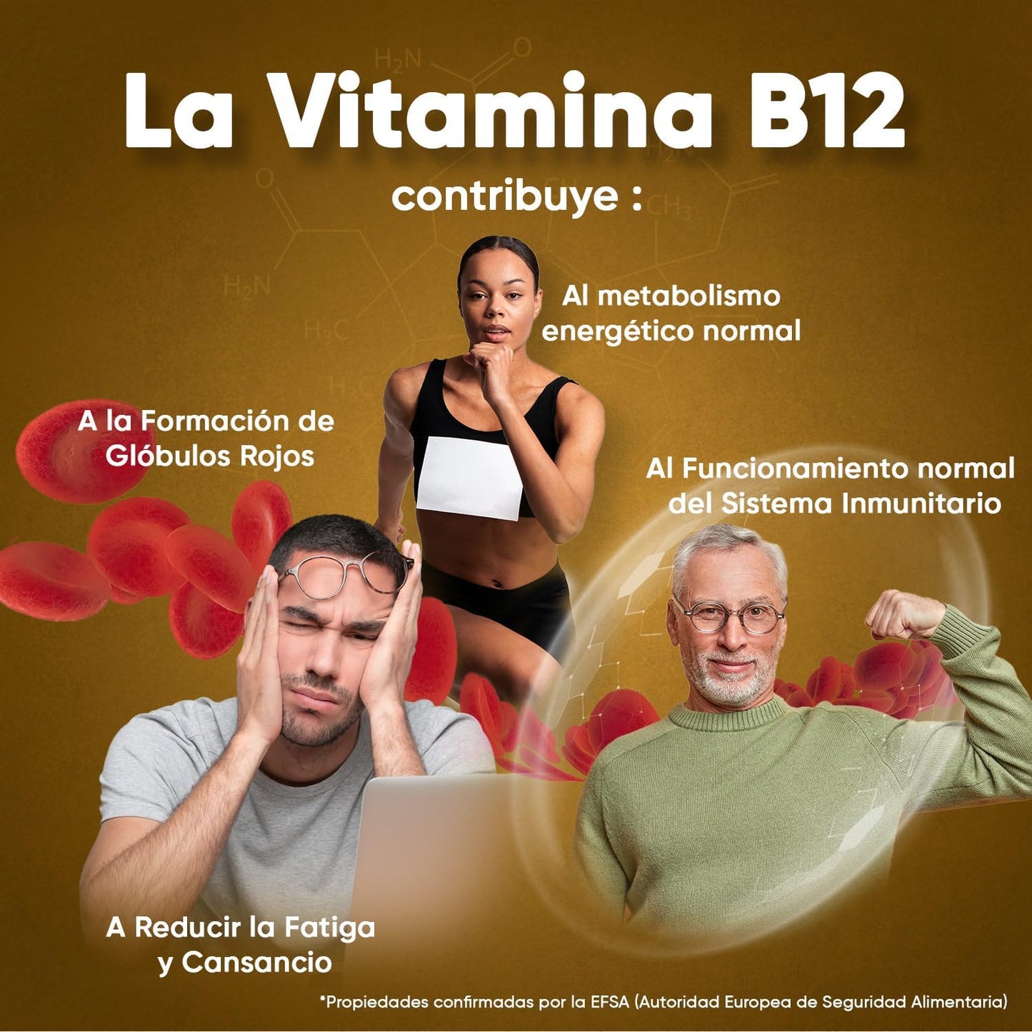 Vitamina B12 Vegan 1000mcg - 450 Comprimidos