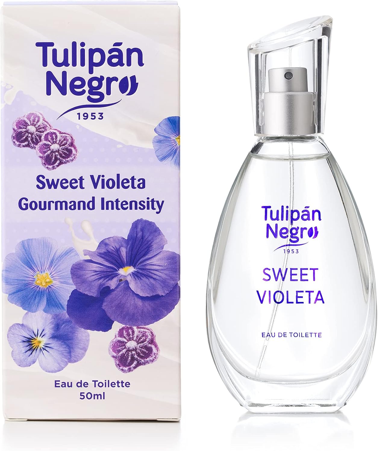 Tulipan Negro - água de colónia unissexo, doce roxo, 50 ml