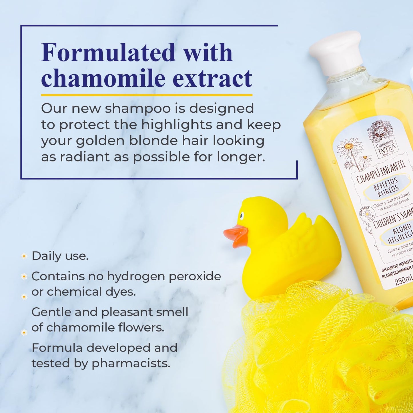 Camomila Intea - Champo profissional Reflexos Louros para crianças