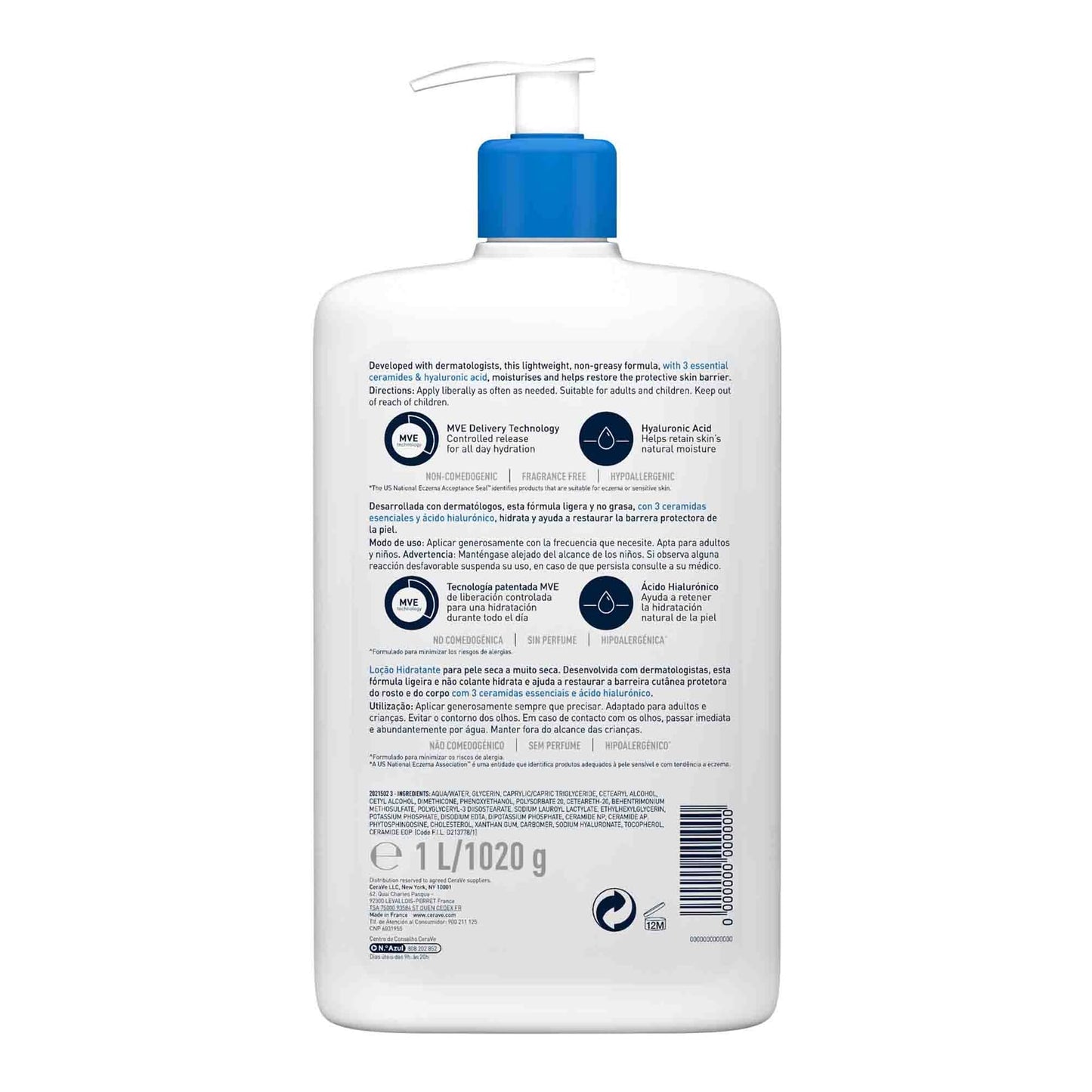 Locao Hidratante CeraVe Para Pele Seca