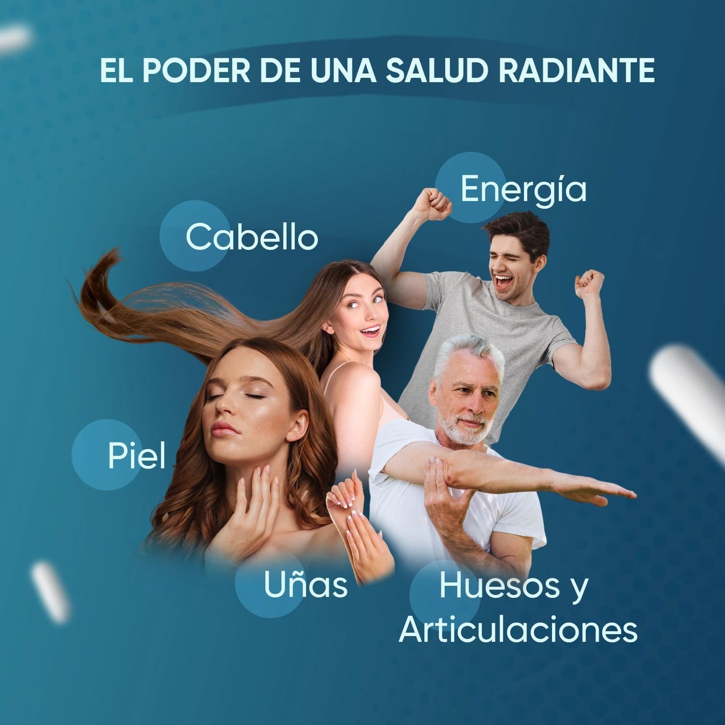 Colágeno Marino Hidrolizado Complex 1200mg - 120 Cápsulas