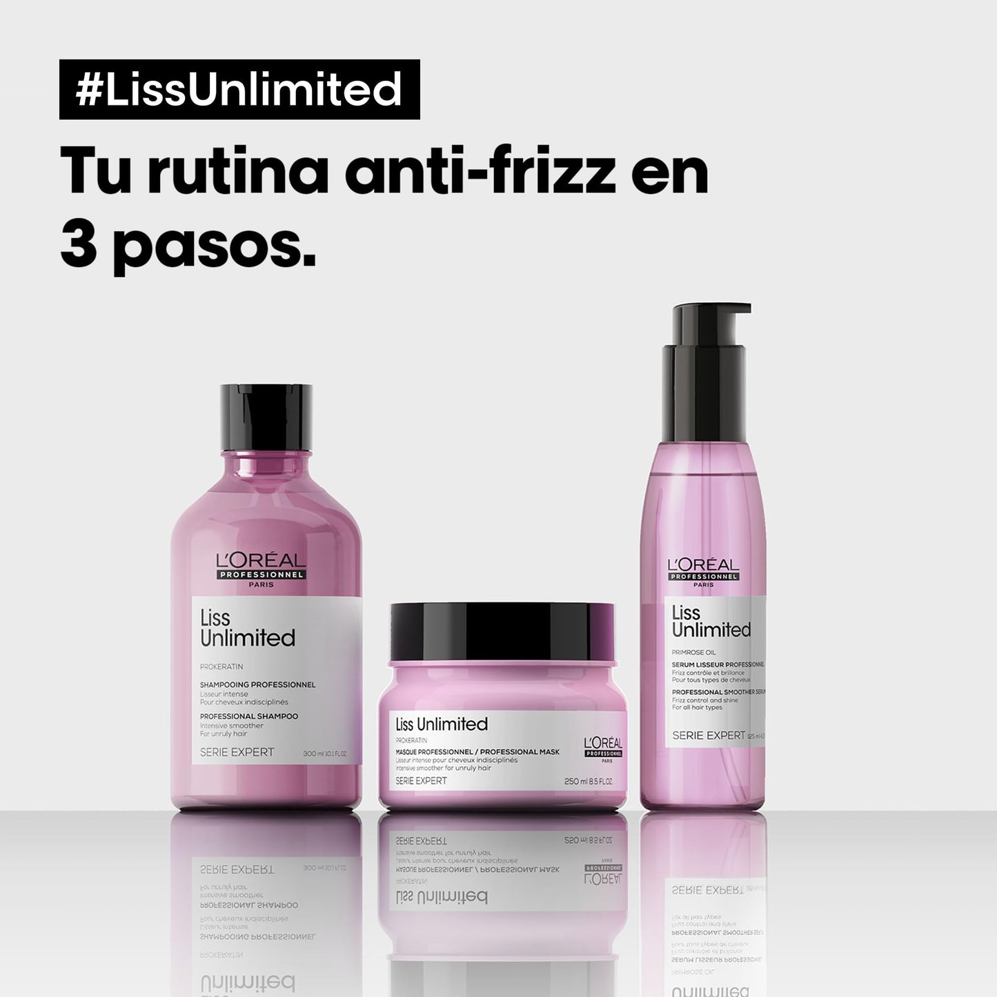 L'Oréal Professionnel, óleo de alisamento intenso para cabelo rebelde e crespado, Liss Unlimited, 125 ml