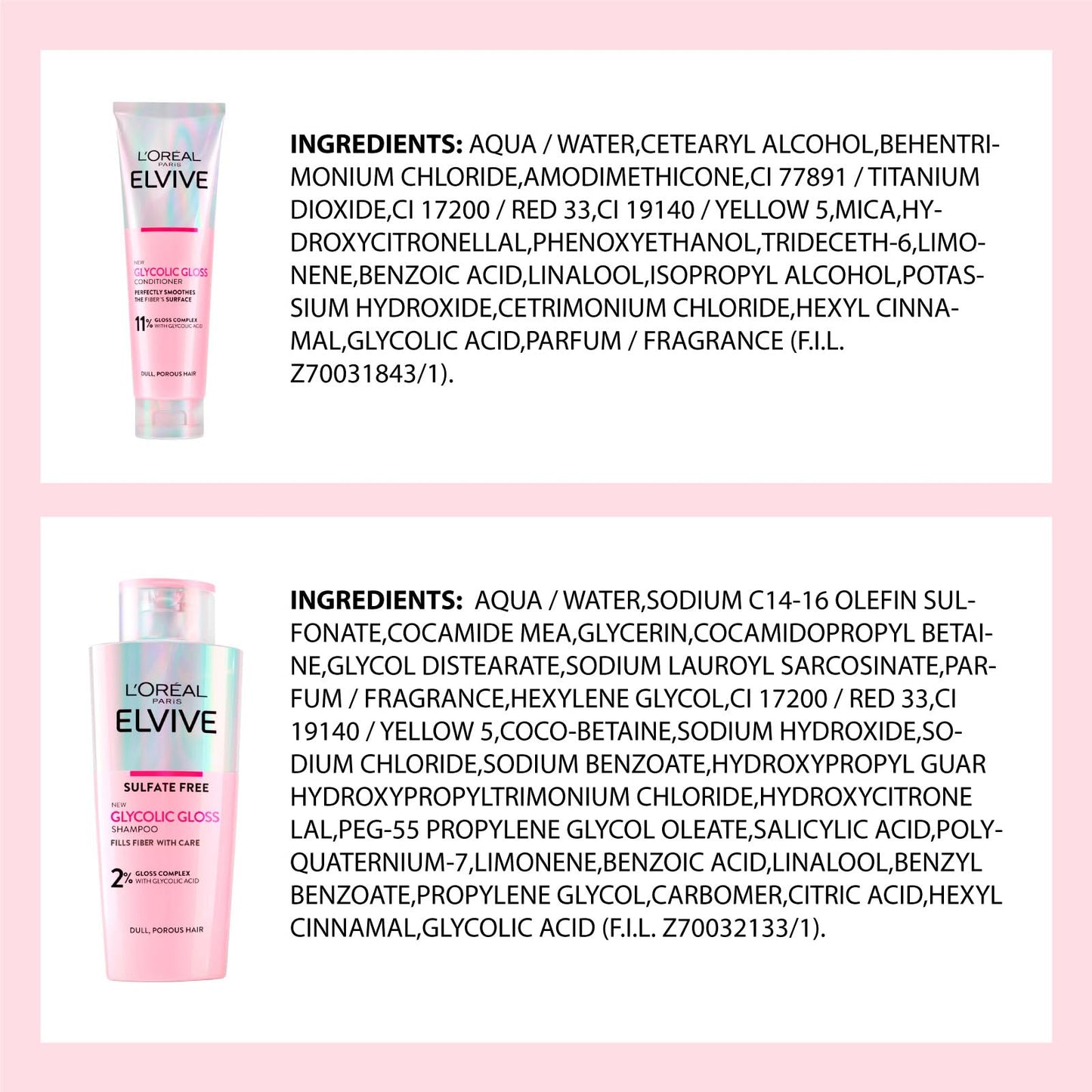 L'Oréal Paris Elvive Kit para Cabelos Opacos e Porosos Brilho Intenso e Duradouro - 3 produtos
