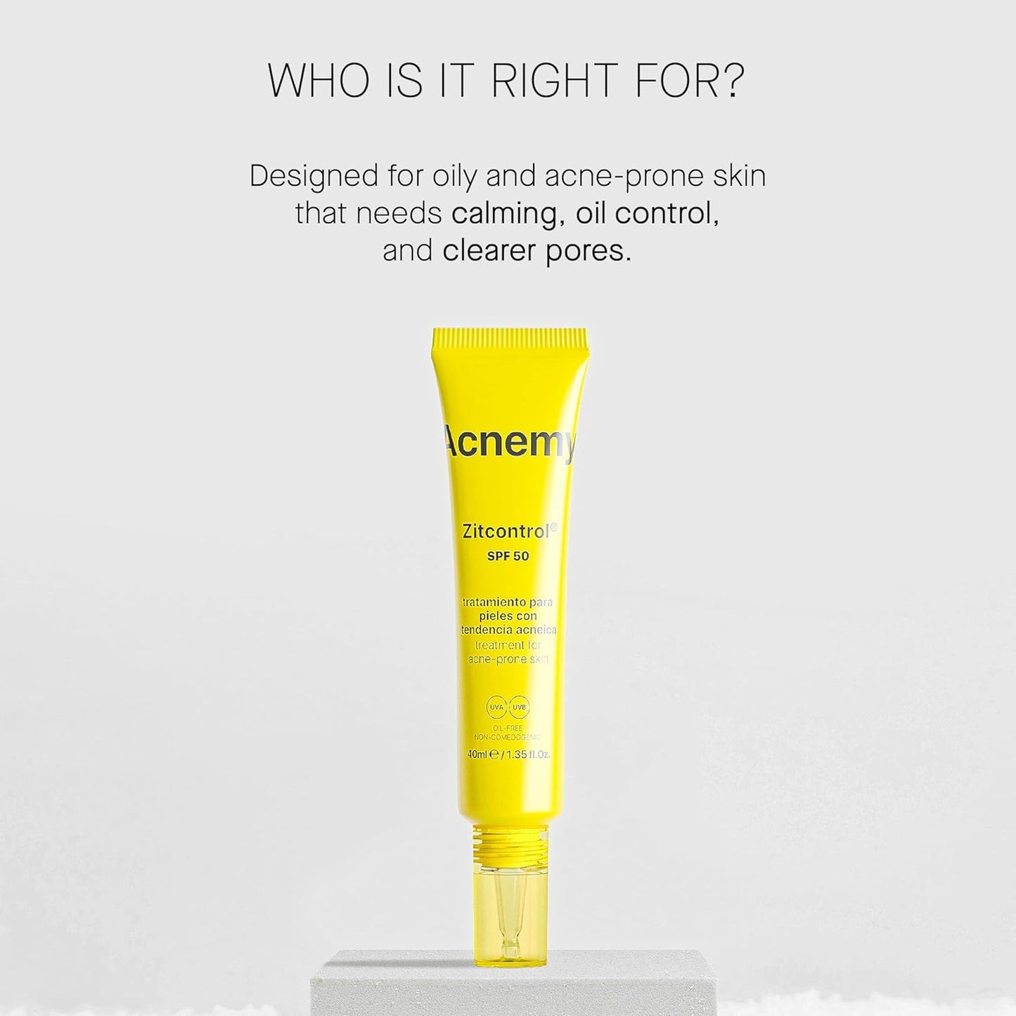 ACNEMY ZITCONTROL SPF50® - Tratamento para peles acneicas com SPF
