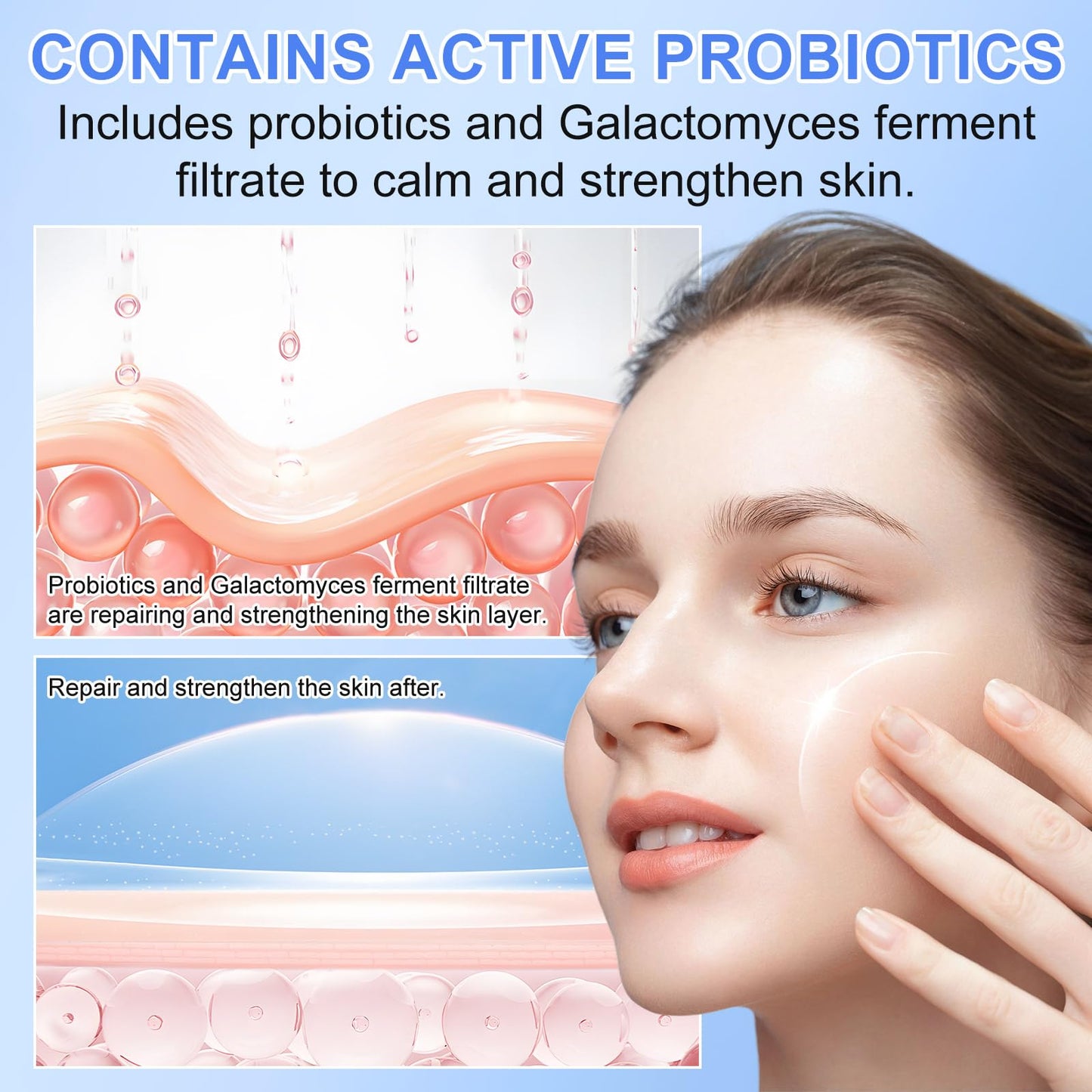 BIO COLLAGEN Máscara facial de 4 peças, máscara de hidratação profunda com biocolagenio