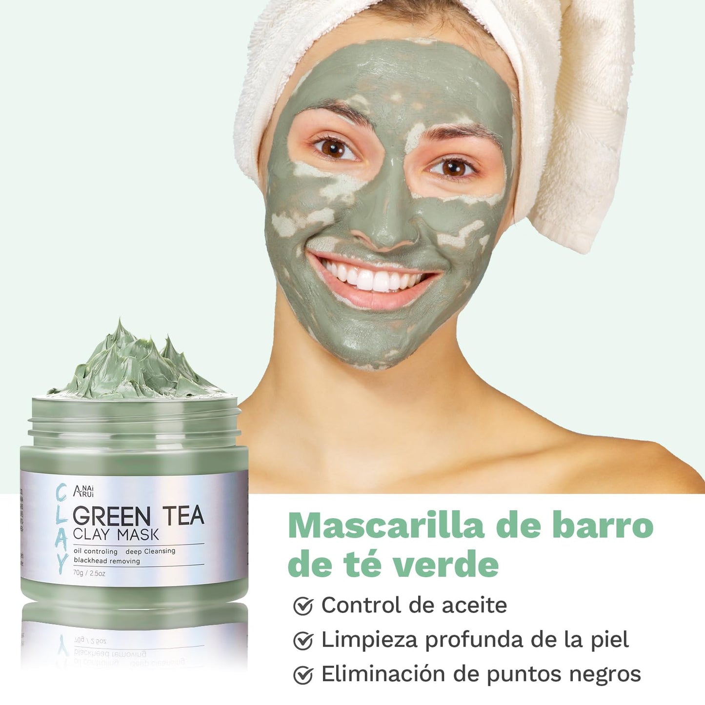 ANAiRUi Máscaras faciais purificantes para remover cravos e manchas
