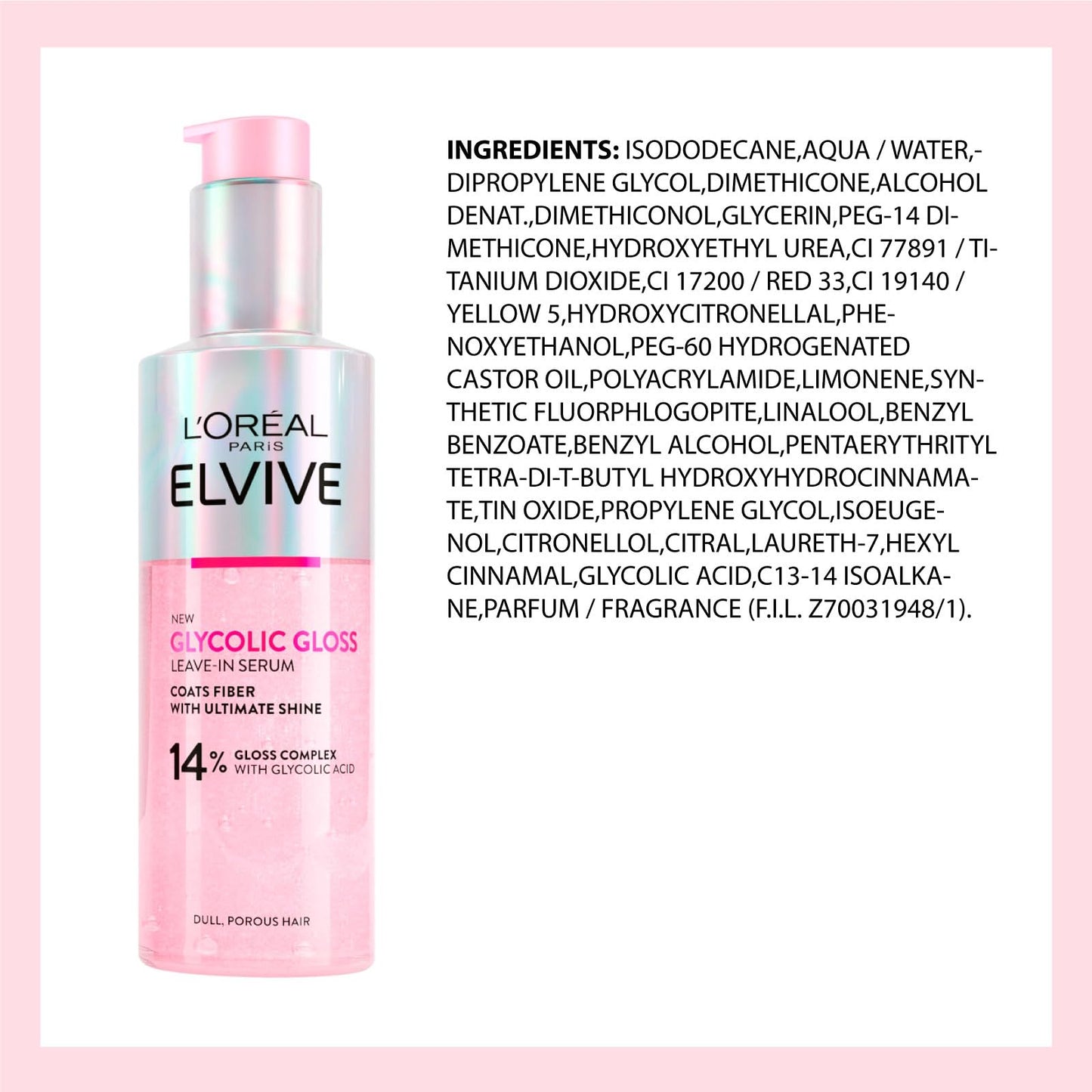 L'Oréal Paris Elvive Kit para Cabelos Opacos e Porosos Brilho Intenso e Duradouro - 3 produtos