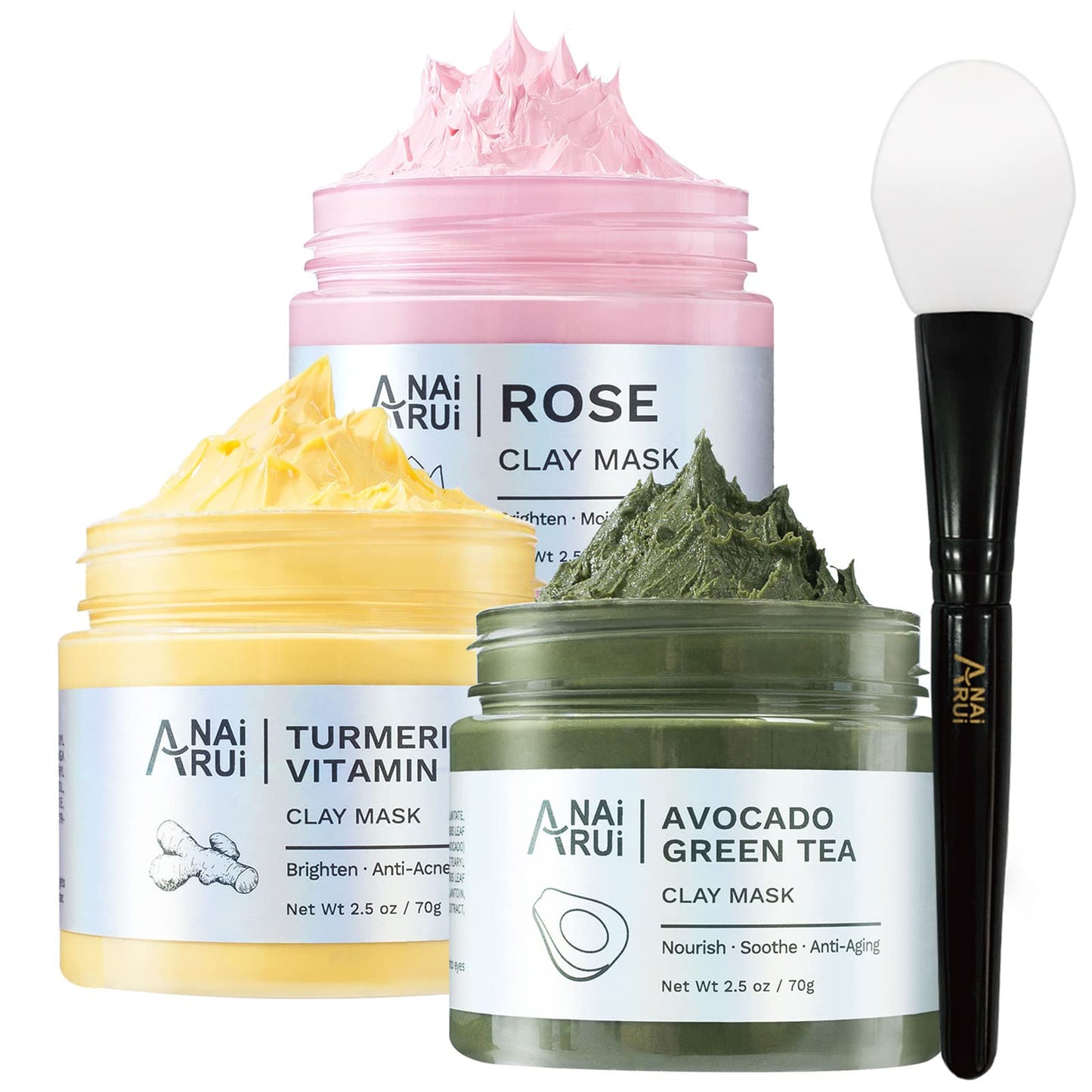 ANAiRUi Máscaras faciais purificantes para remover cravos e manchas