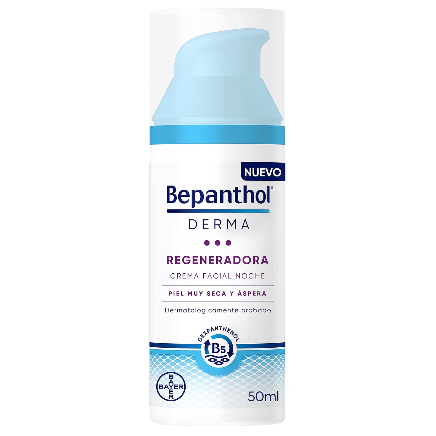 Bepanthol Derma Repair Creme Hidratante Facial Diurno, Peeling Muito Seco e Sensível, 50 Mililitros
