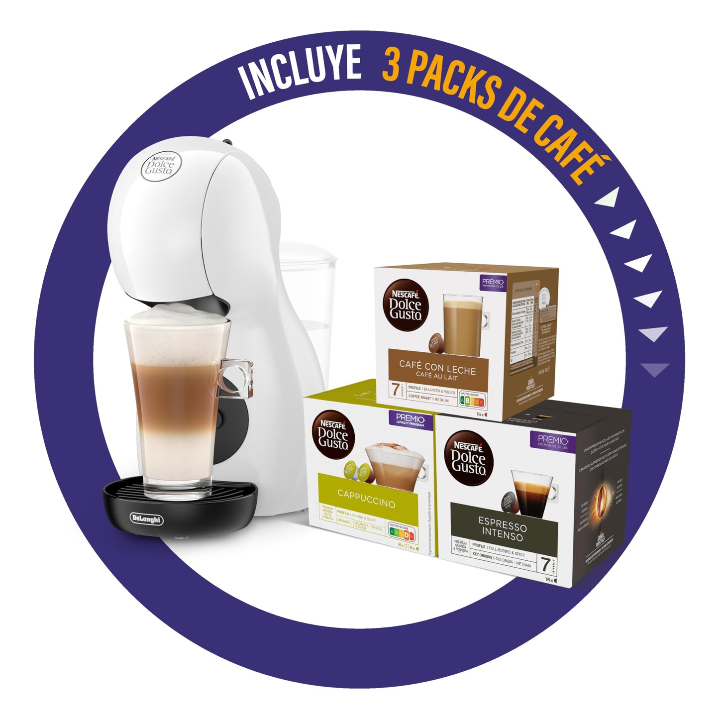 De'Longhi Nescafé Dolce Gusto Piccolo XS EDG110.WB, Cafeteira Cápsulas, 1500W