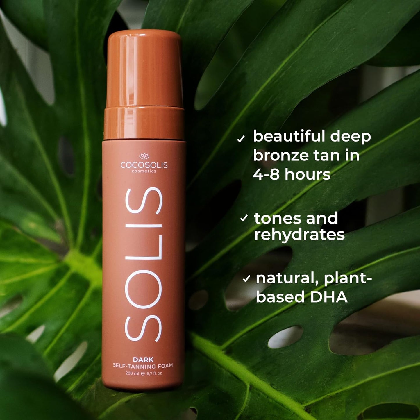 COCOSOLIS SOLIS Dark Loção autobronzeadora para rosto e corpo (200 ml)
