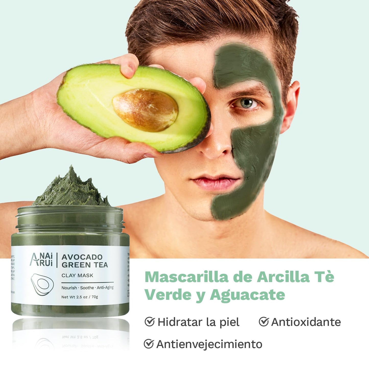 ANAiRUi Máscaras faciais purificantes para remover cravos e manchas