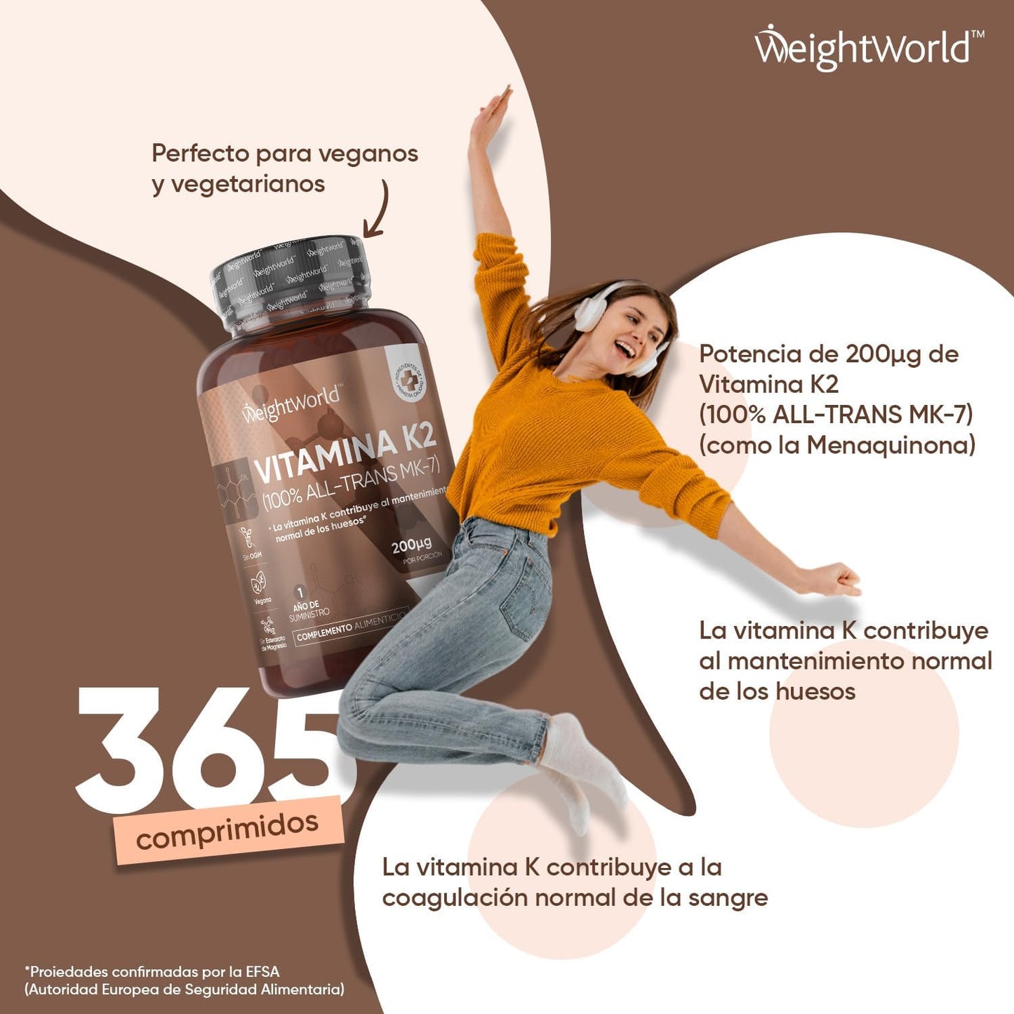 Vitamina K2 Vegana Alta Potência - 200µg