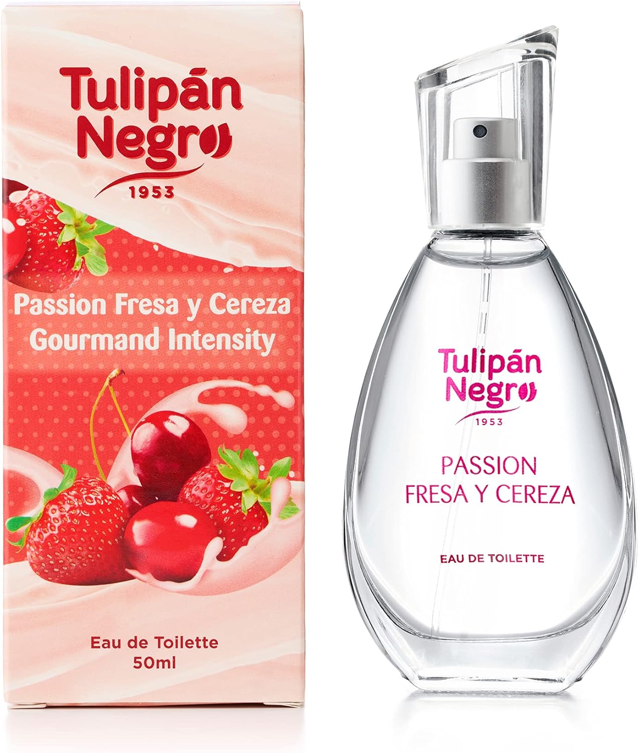 Tulipan Negro - Água de Colônia Unissexo, Morango e Cereja 50 ml