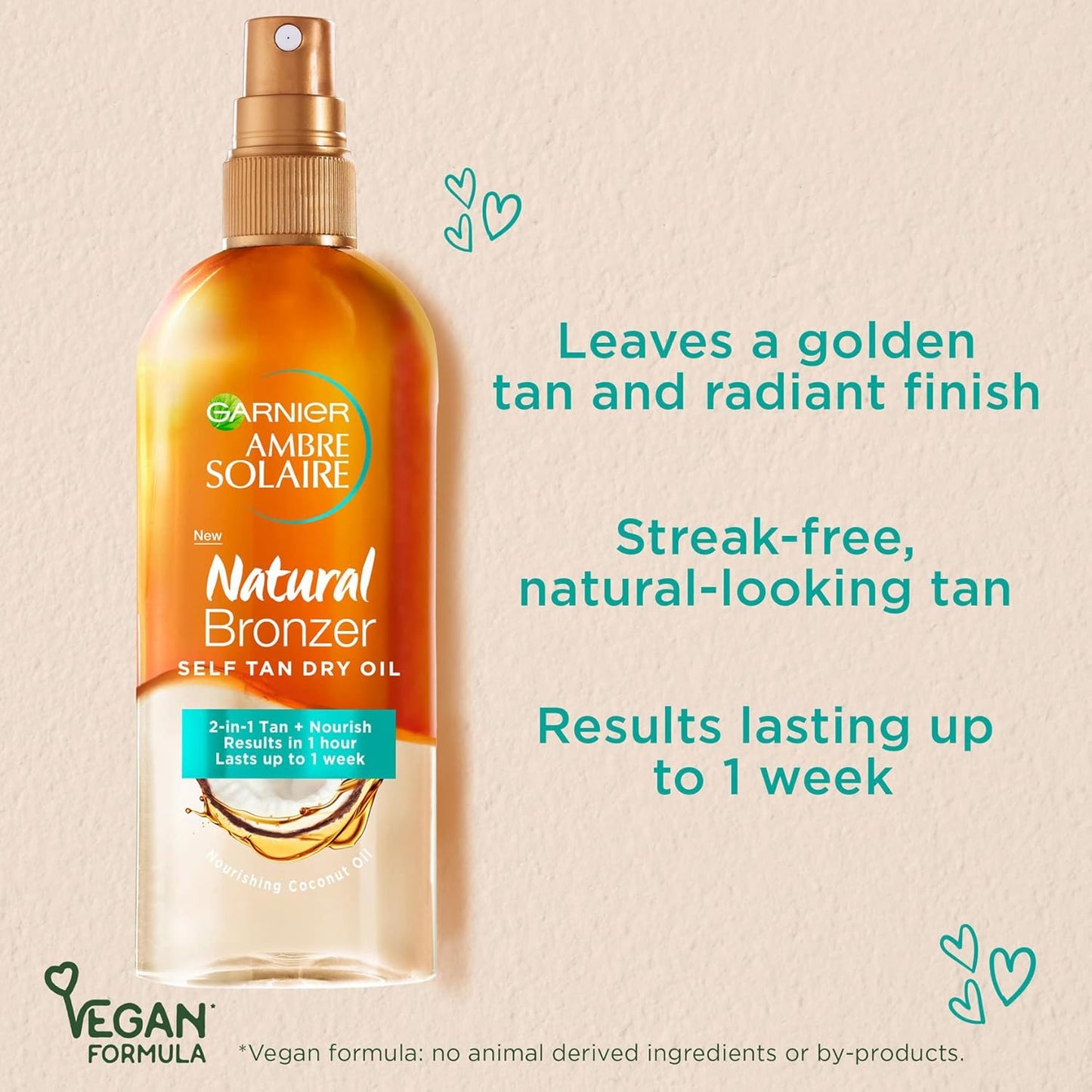 Garnier Ambre Solaire - óleo seco bronzeador natural de 150 ml